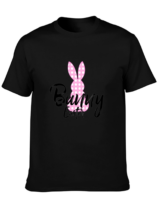Bunny Easter Black T-Shirt