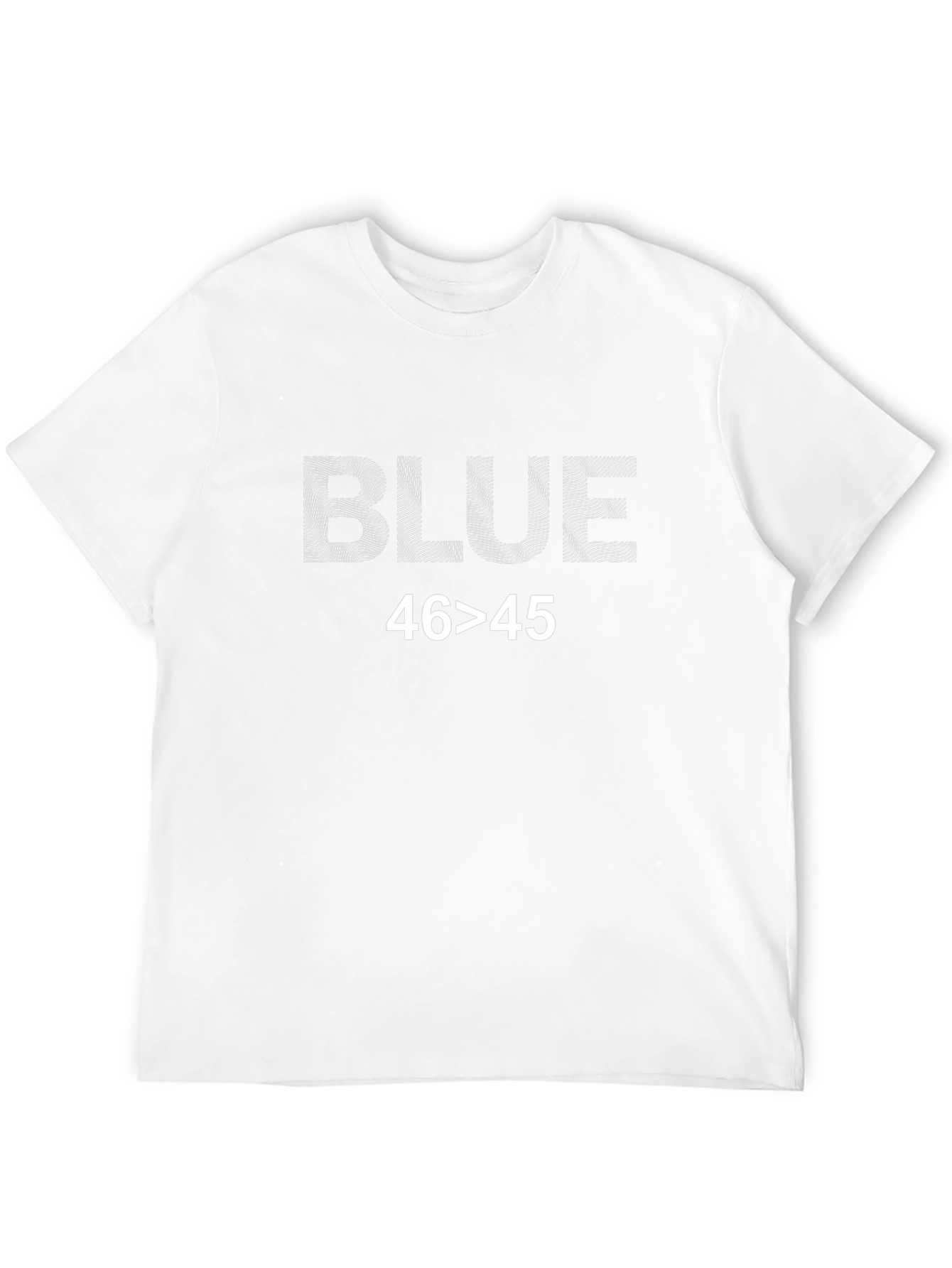 Blue 46>45 Graphic Tee - Political Statement Shirt