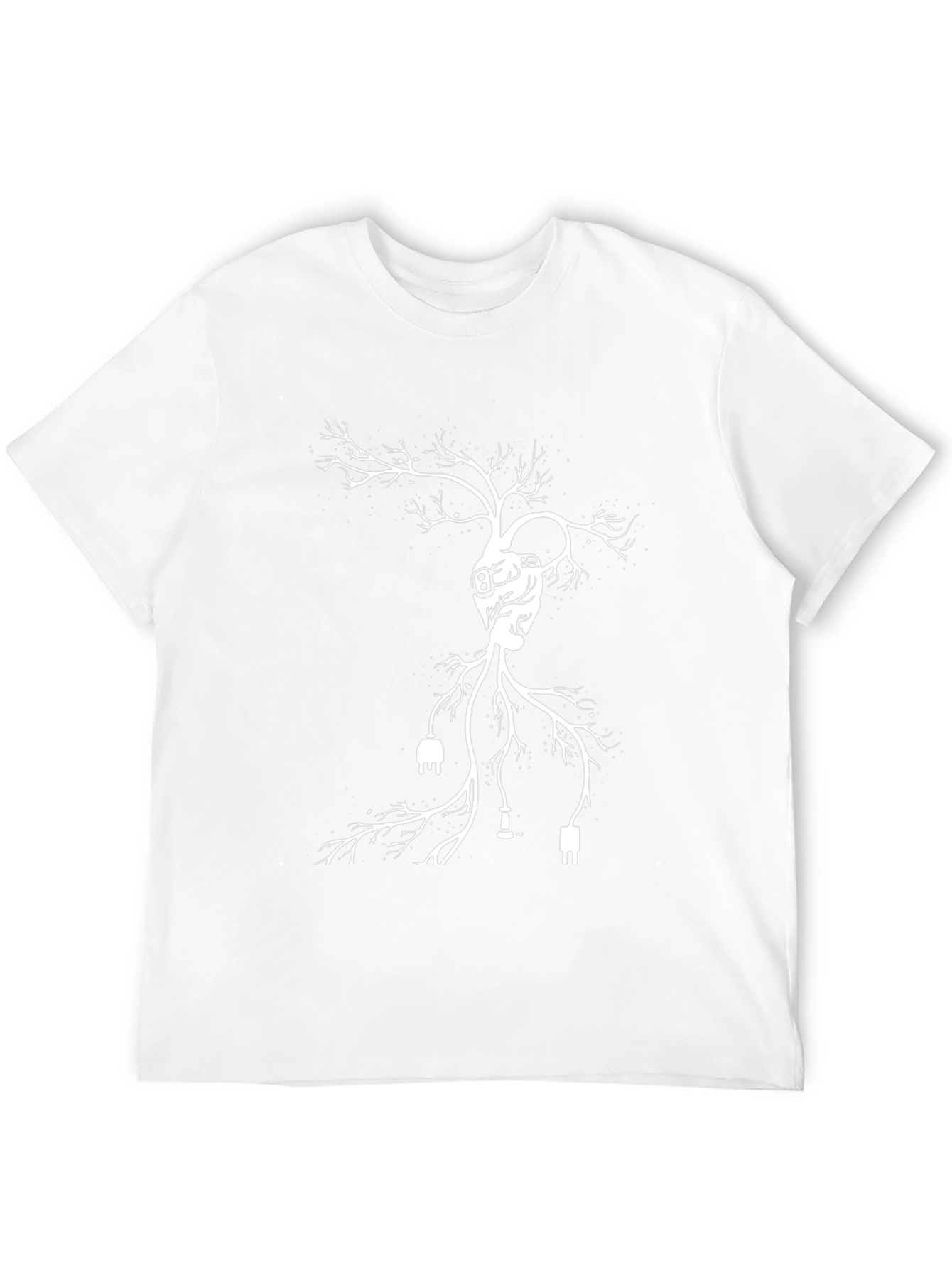 Tech Heart Tree Black T-Shirt
