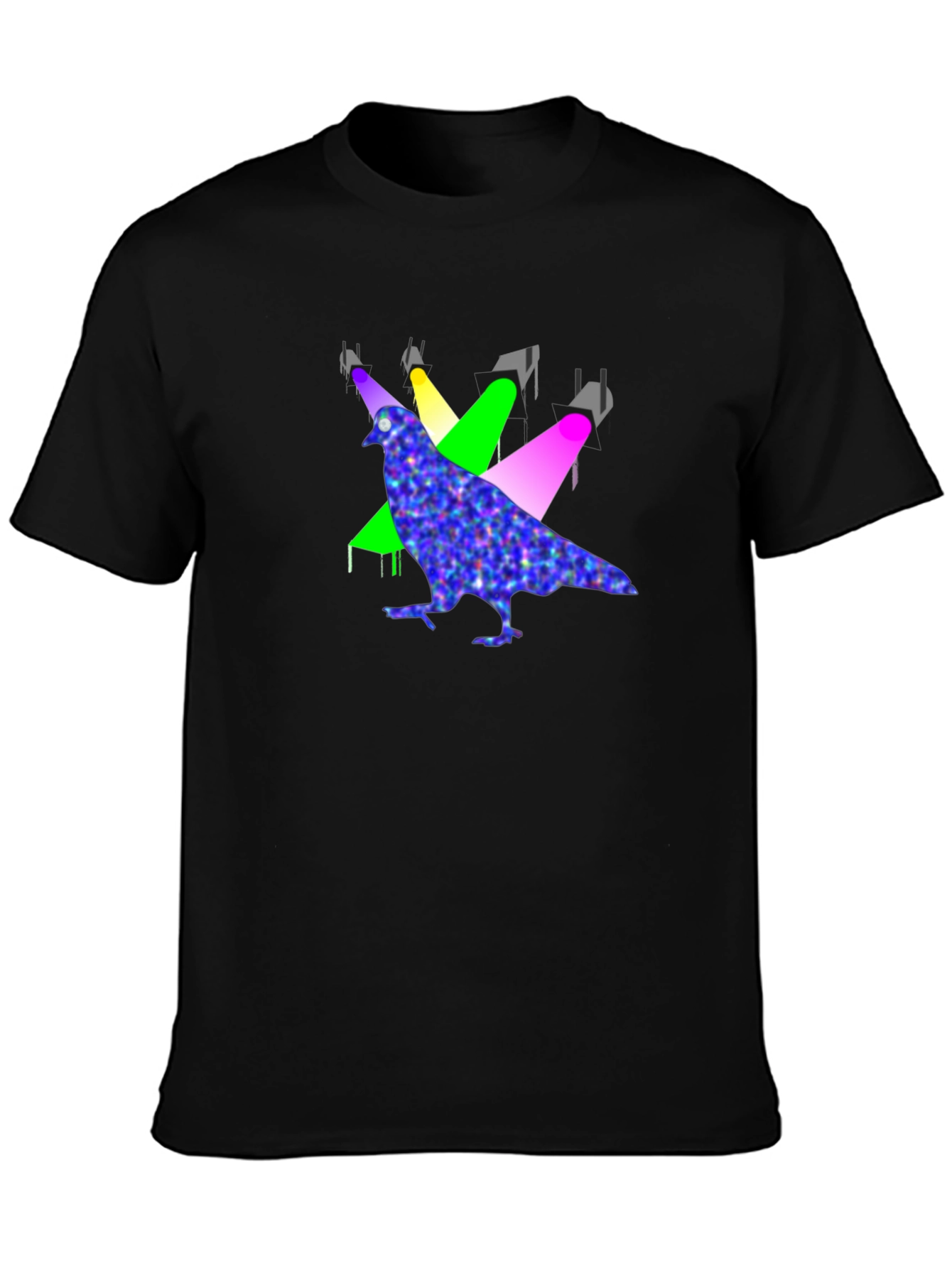 Pigeon Spotlight Graphic Tee - Unique Design