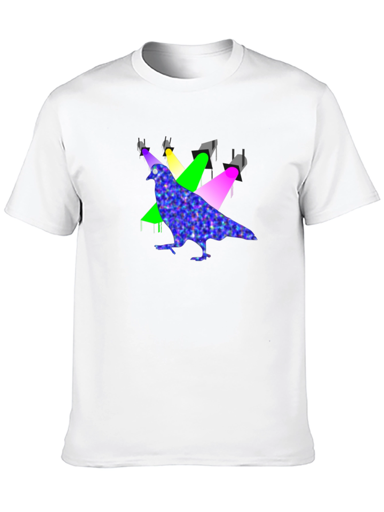 Pigeon Spotlight Graphic Tee - Unique Design