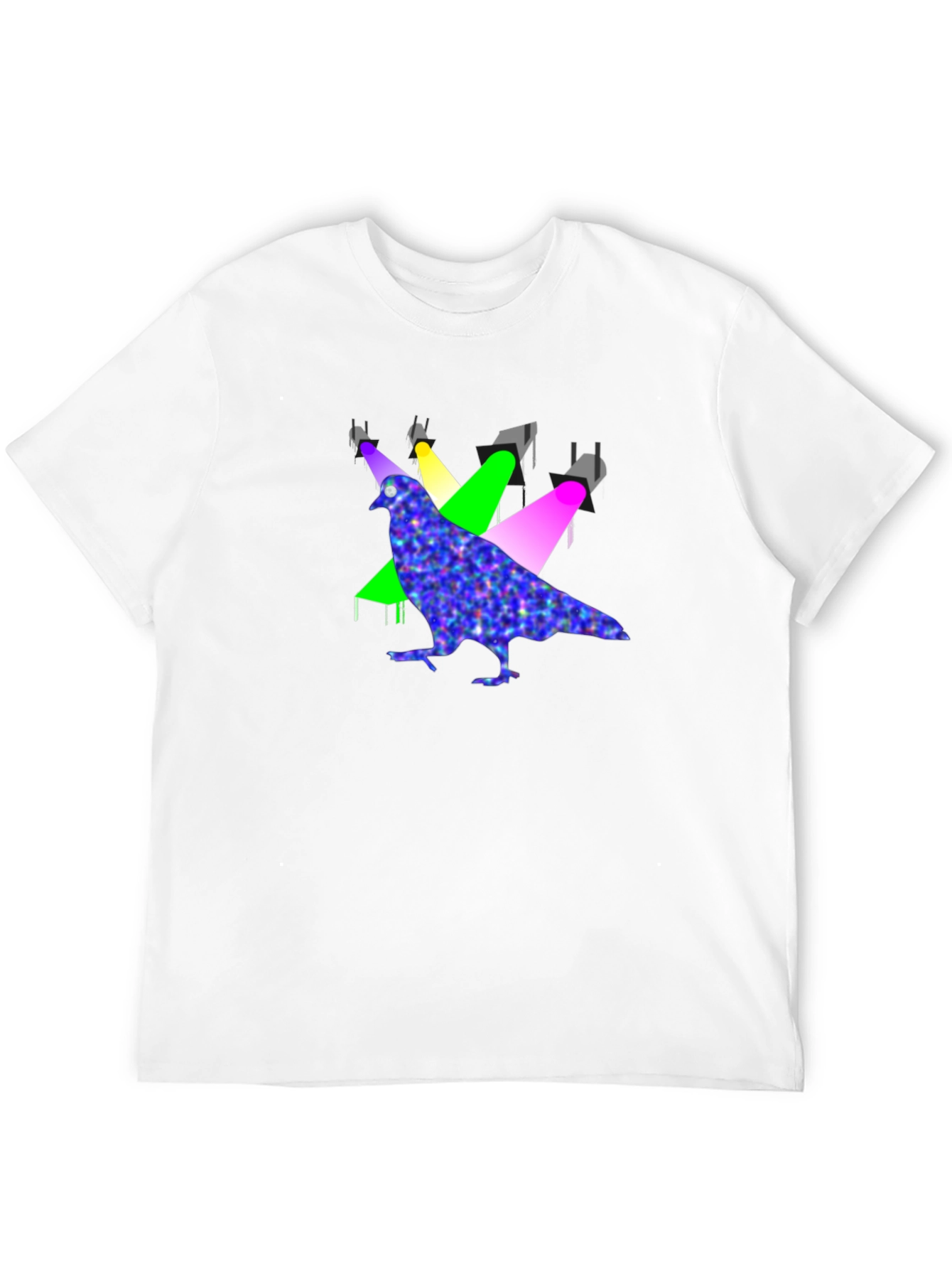 Pigeon Spotlight Graphic Tee - Unique Design