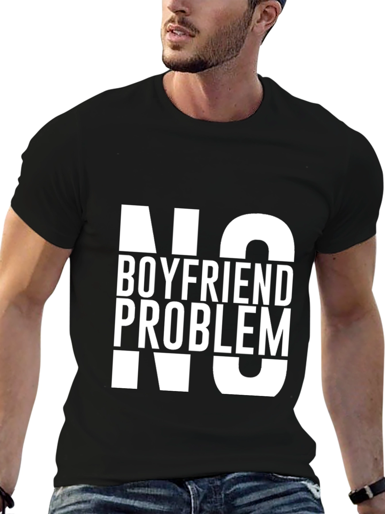 No Boyfriend No Problem Graphic Tee