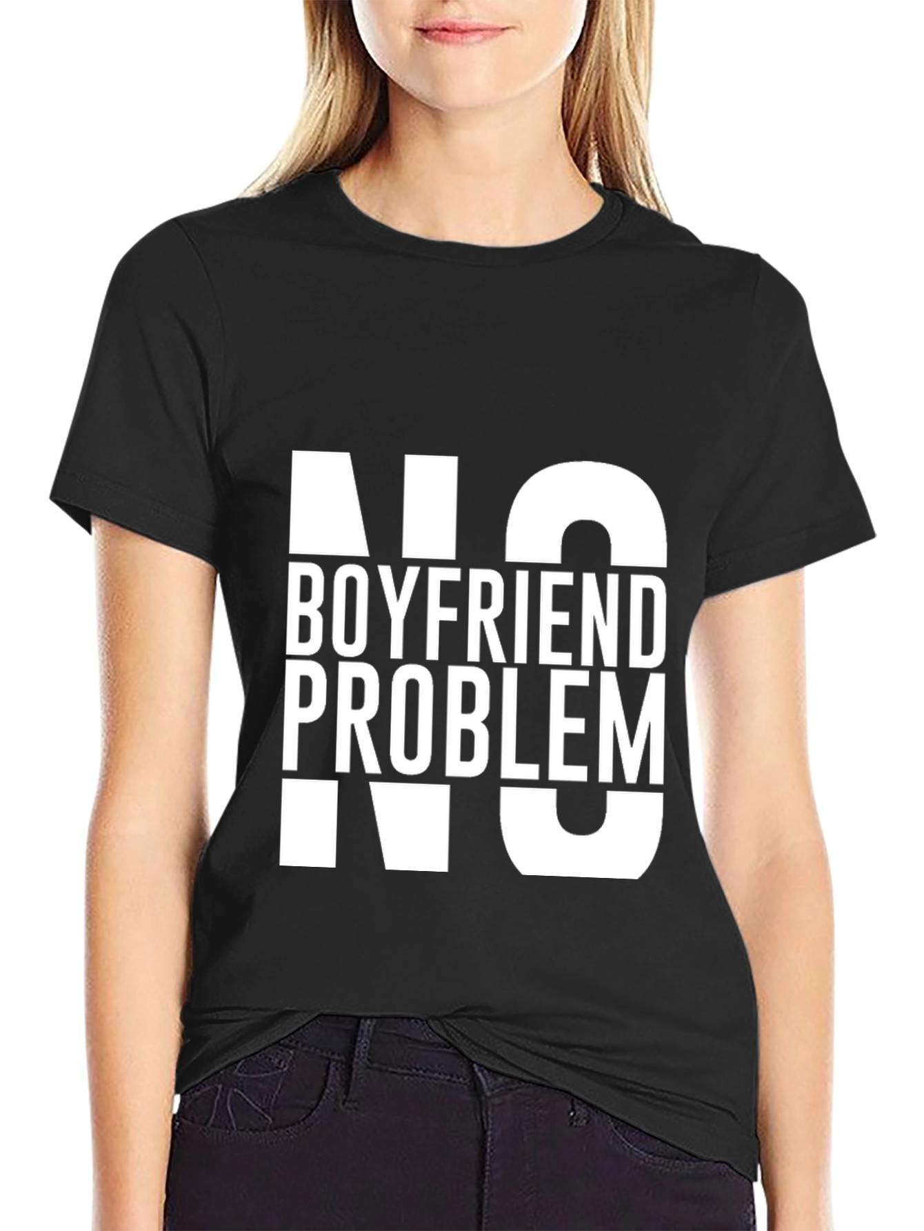 No Boyfriend No Problem Graphic Tee
