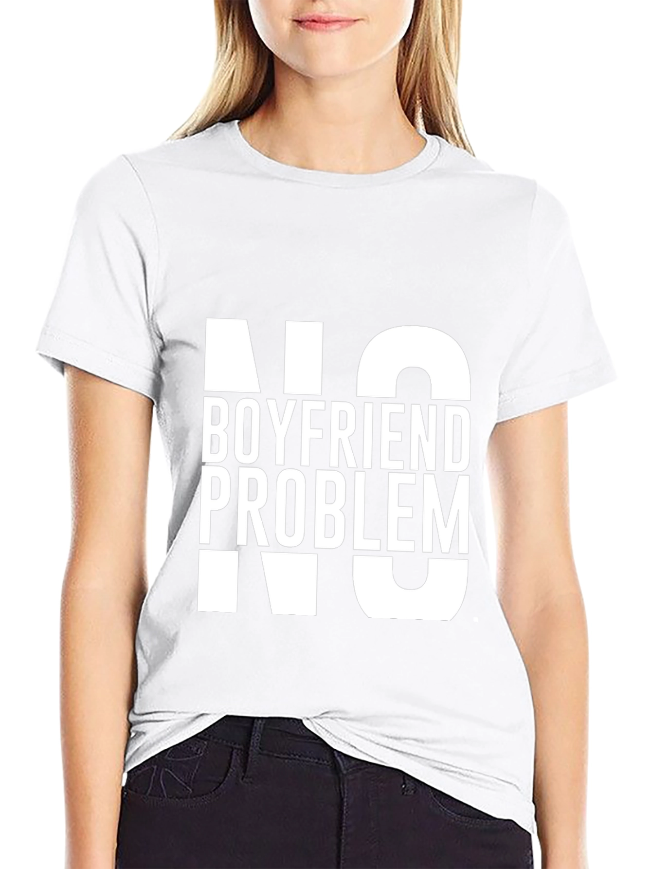 No Boyfriend No Problem Graphic Tee