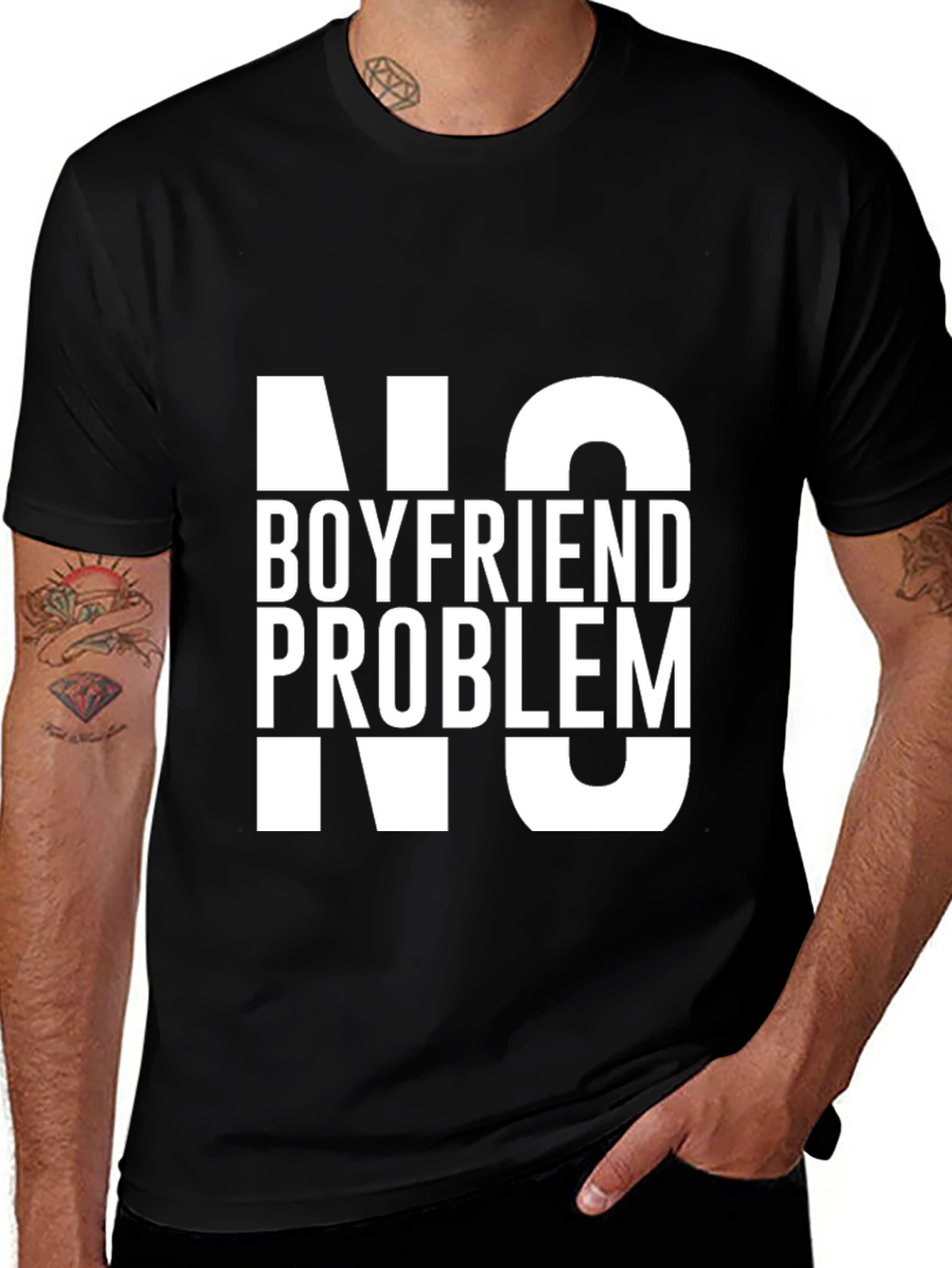 No Boyfriend No Problem Graphic Tee