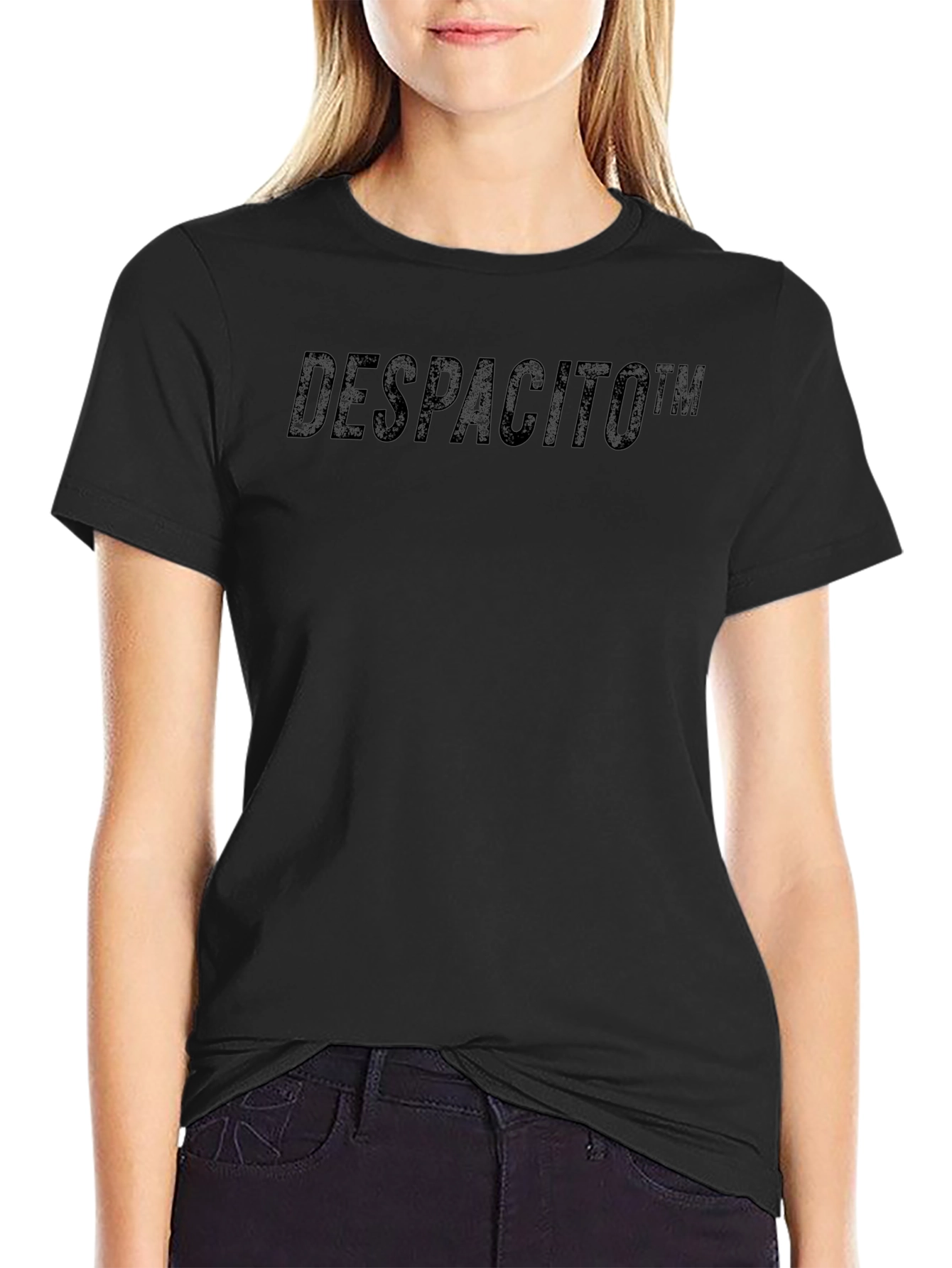 Despacito Black Crew Neck T-Shirt - Trendy Mens Fashion