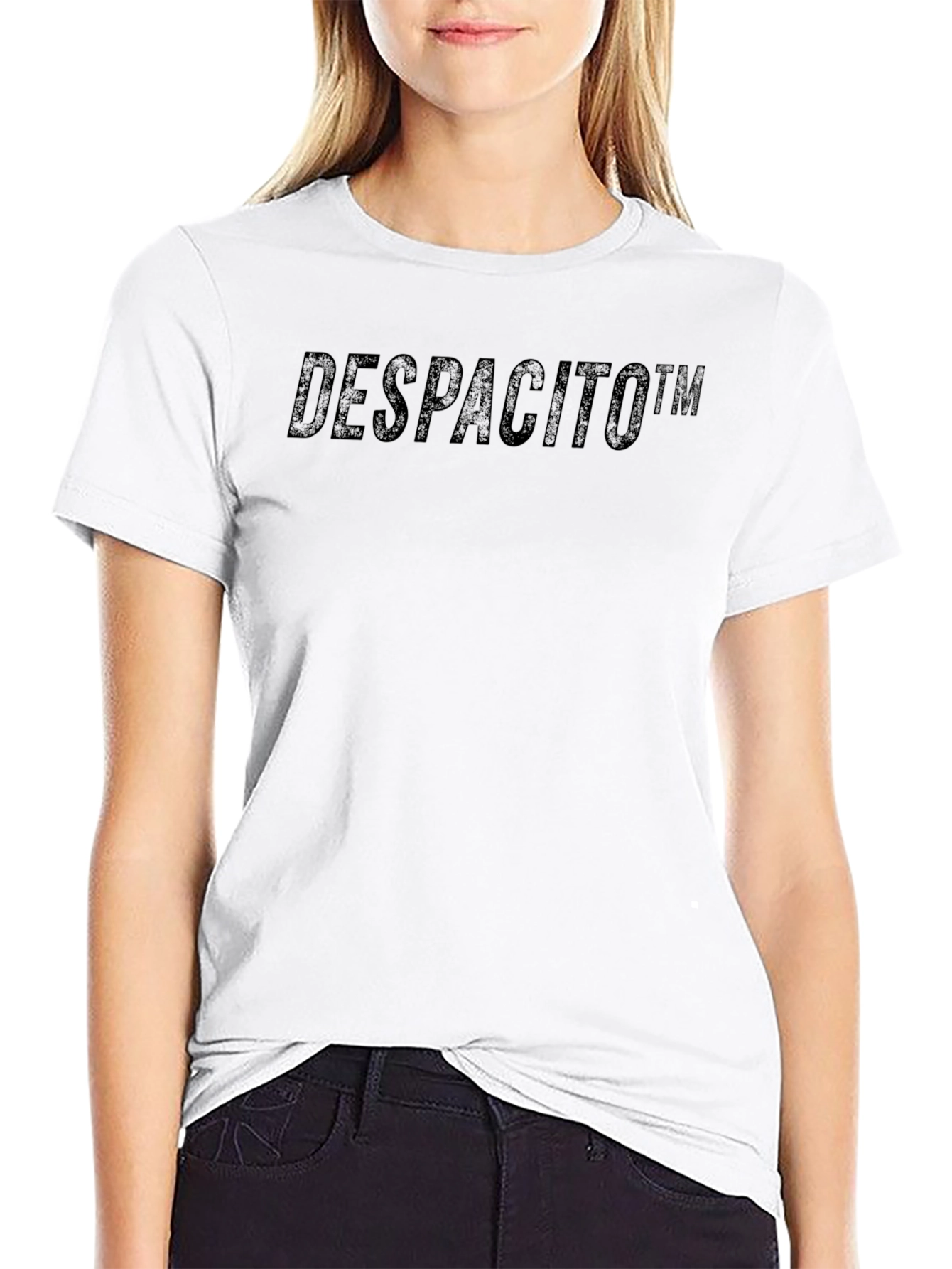 Despacito Black Crew Neck T-Shirt - Trendy Mens Fashion