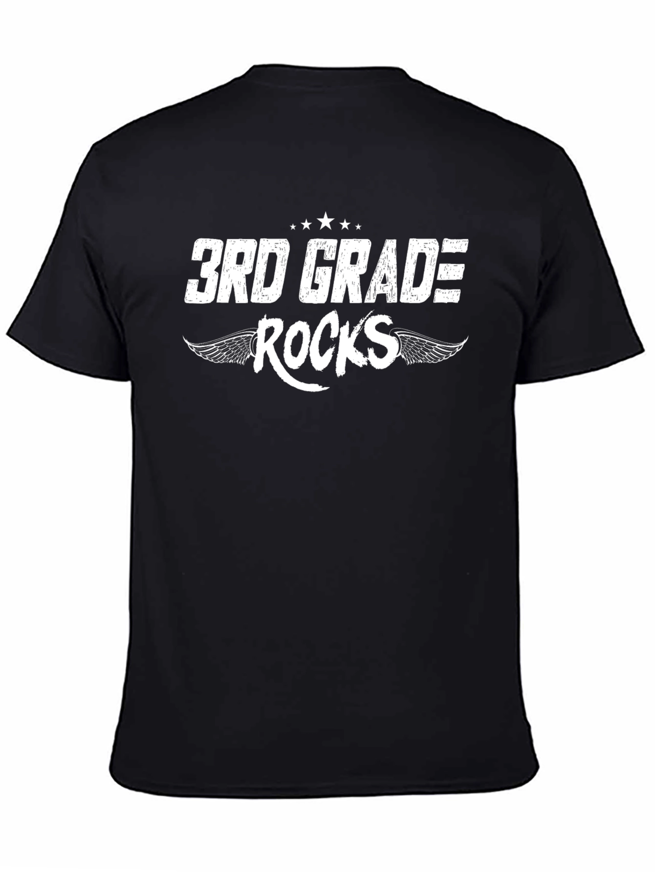 3rd Grade Rocks Graphic Tee - Black