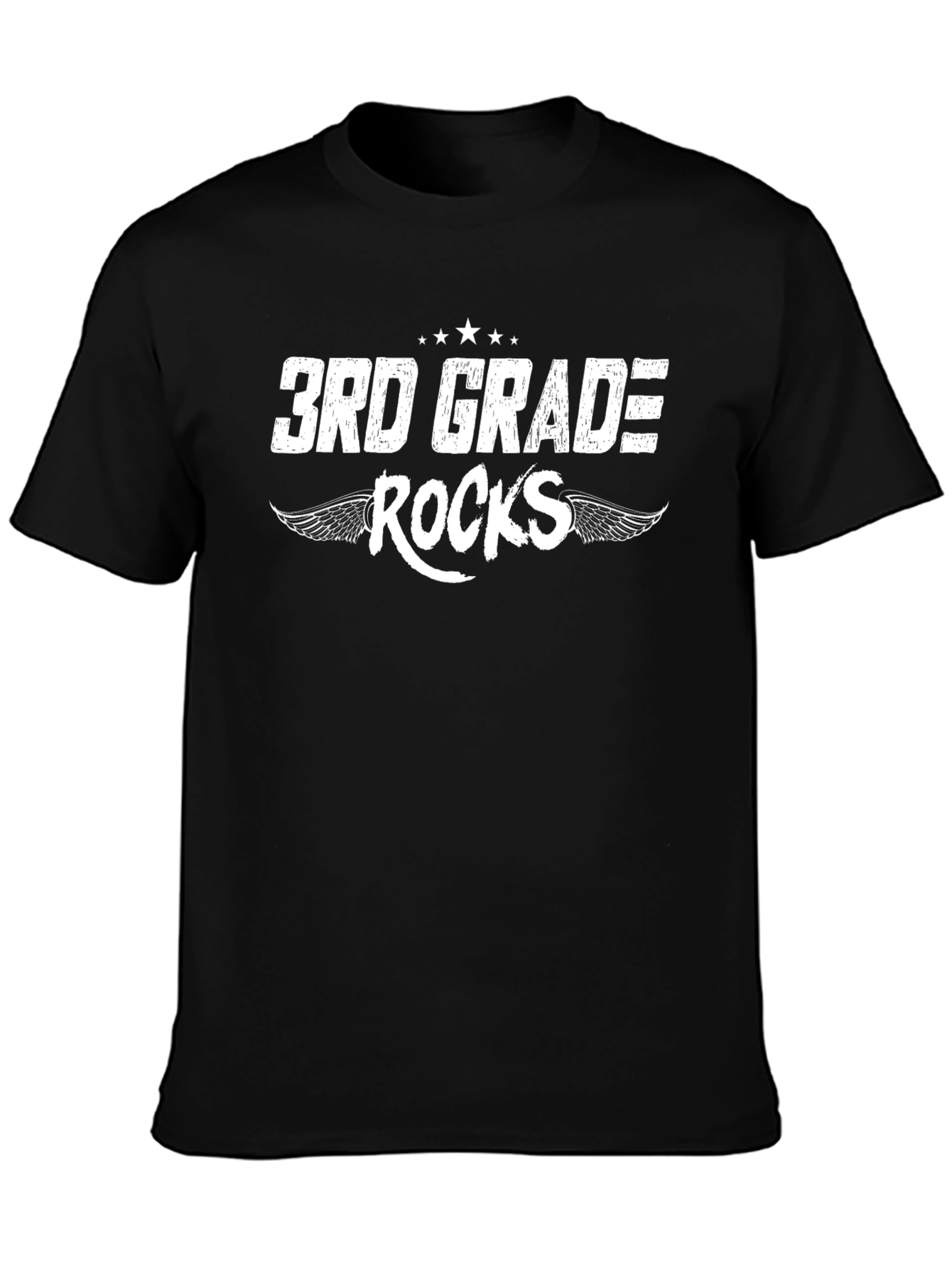 3rd Grade Rocks Graphic Tee - Black
