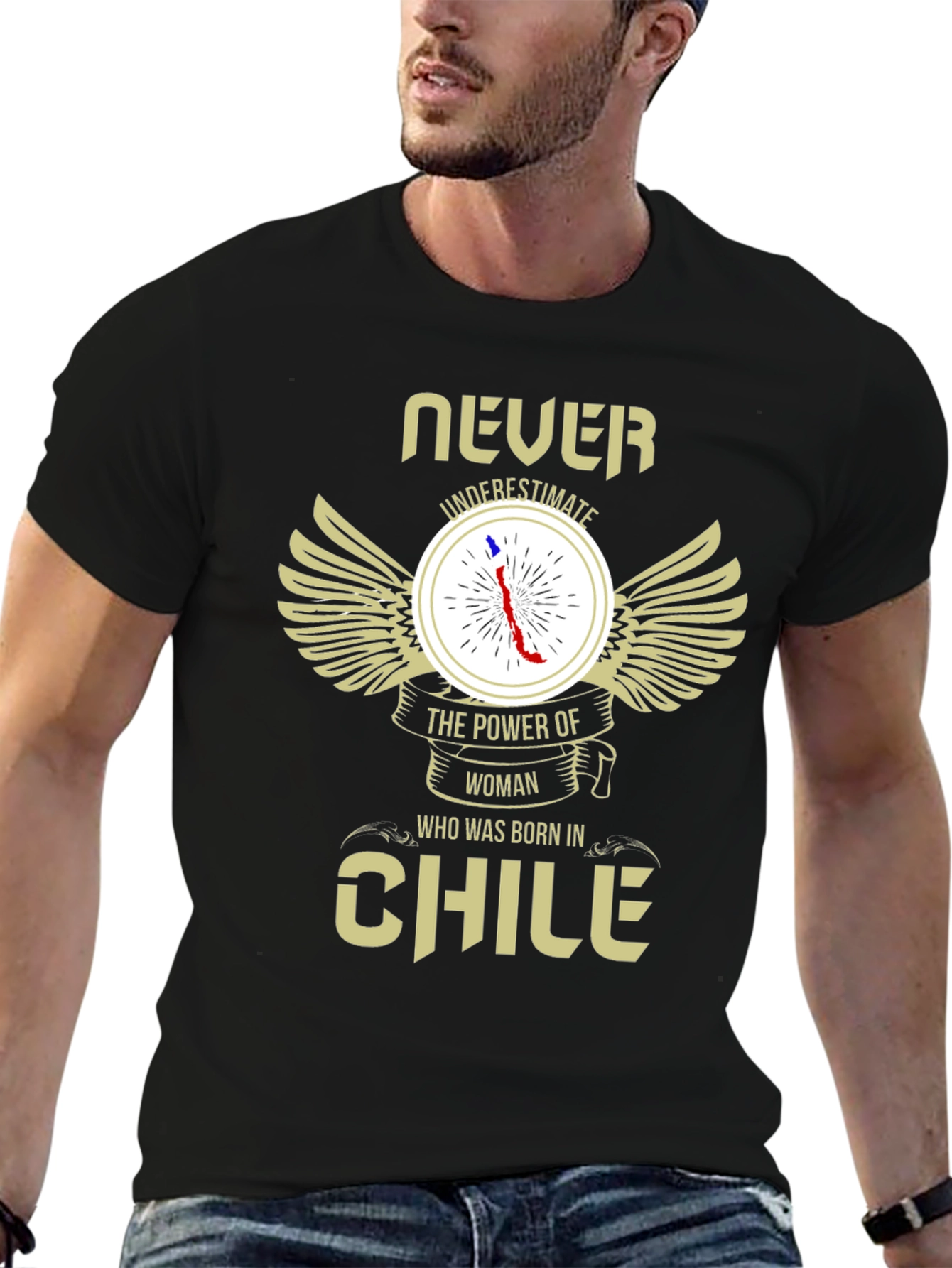 Never Underestimate Chile Woman T-Shirt