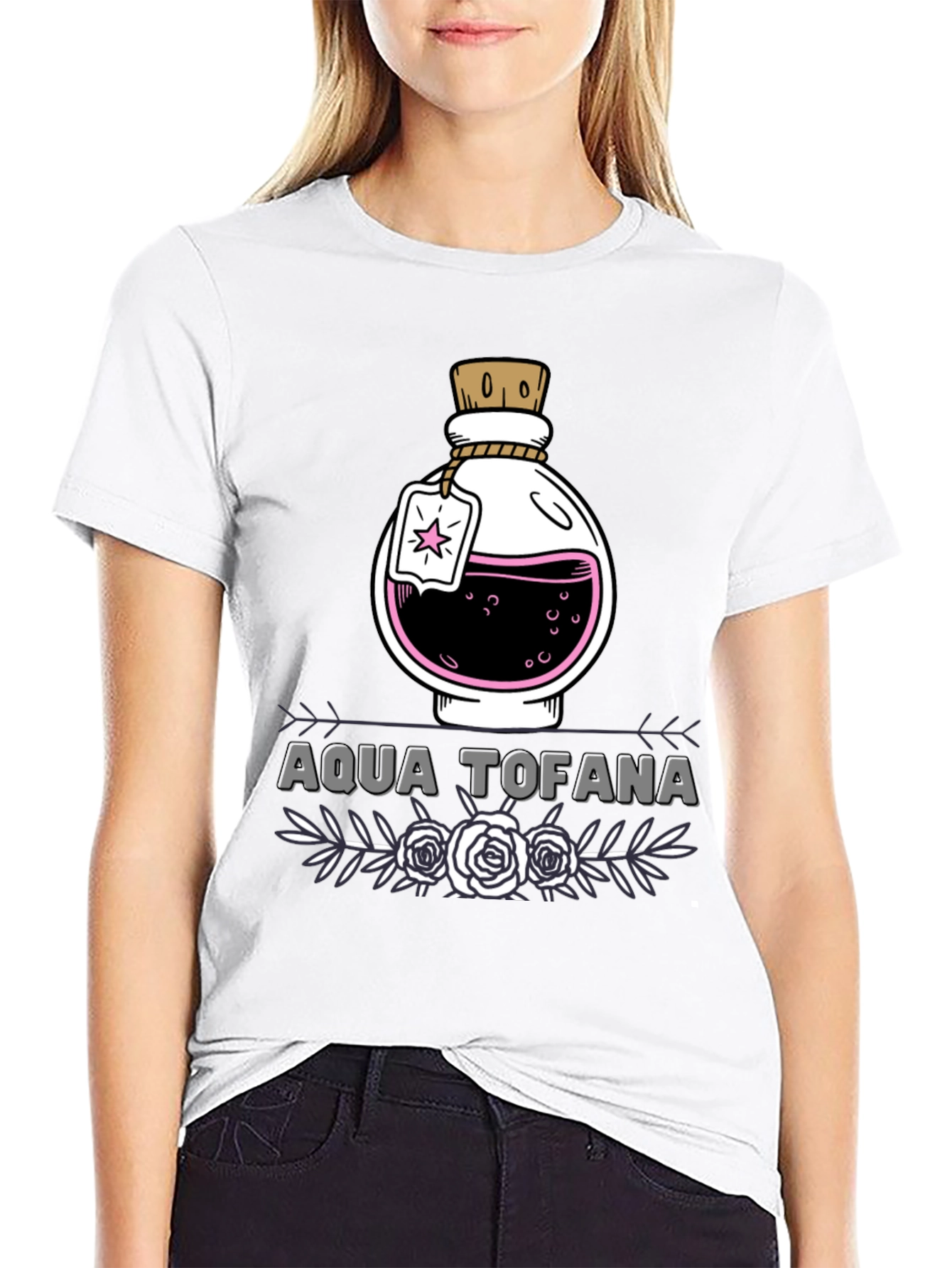 Aqua Tofana Graphic Tee - Poison Potion Shirt