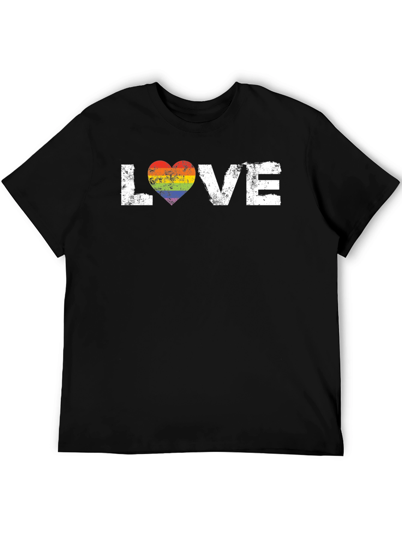 Love Rainbow Heart Graphic Tee