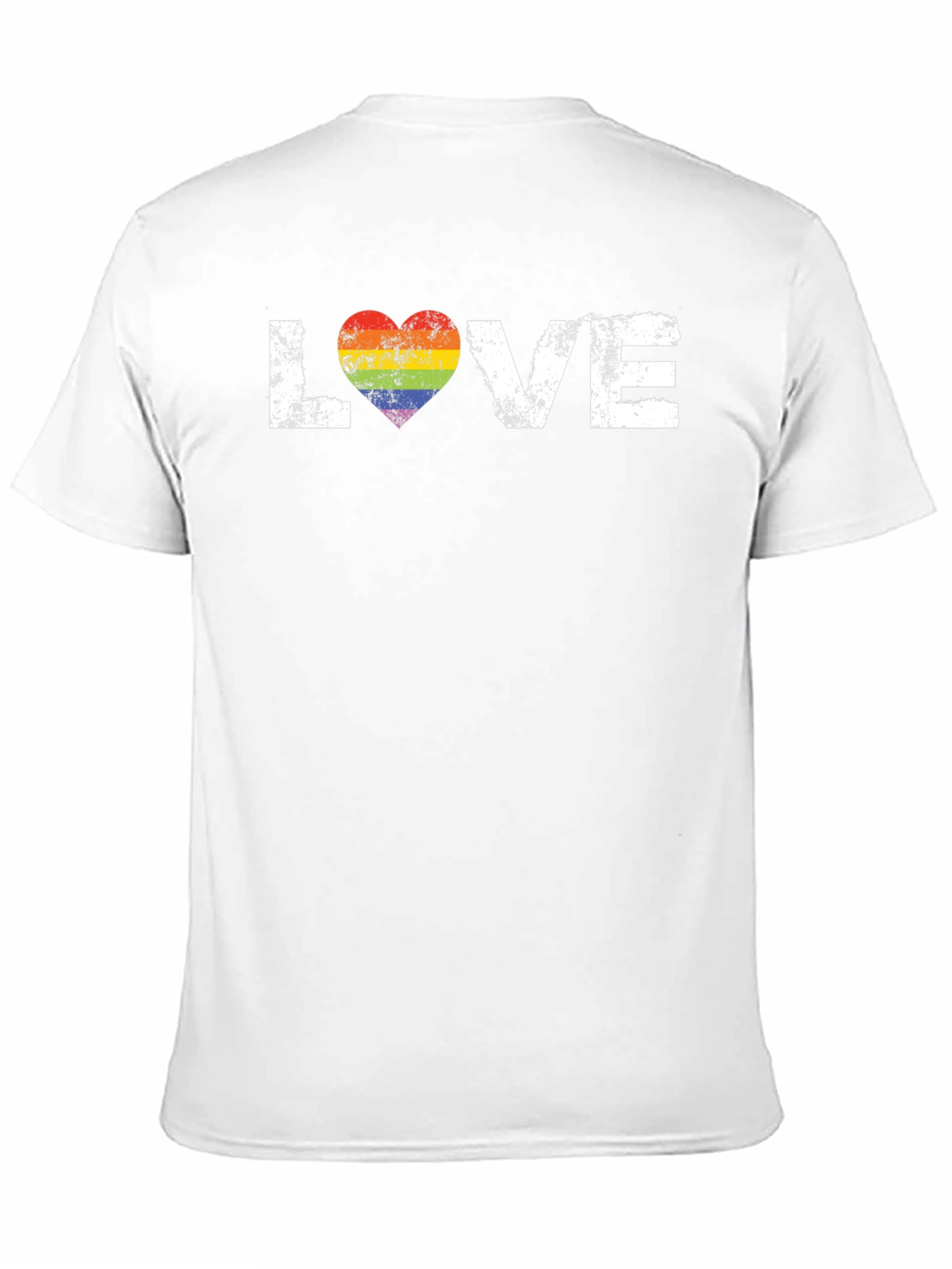 Love Rainbow Heart Graphic Tee