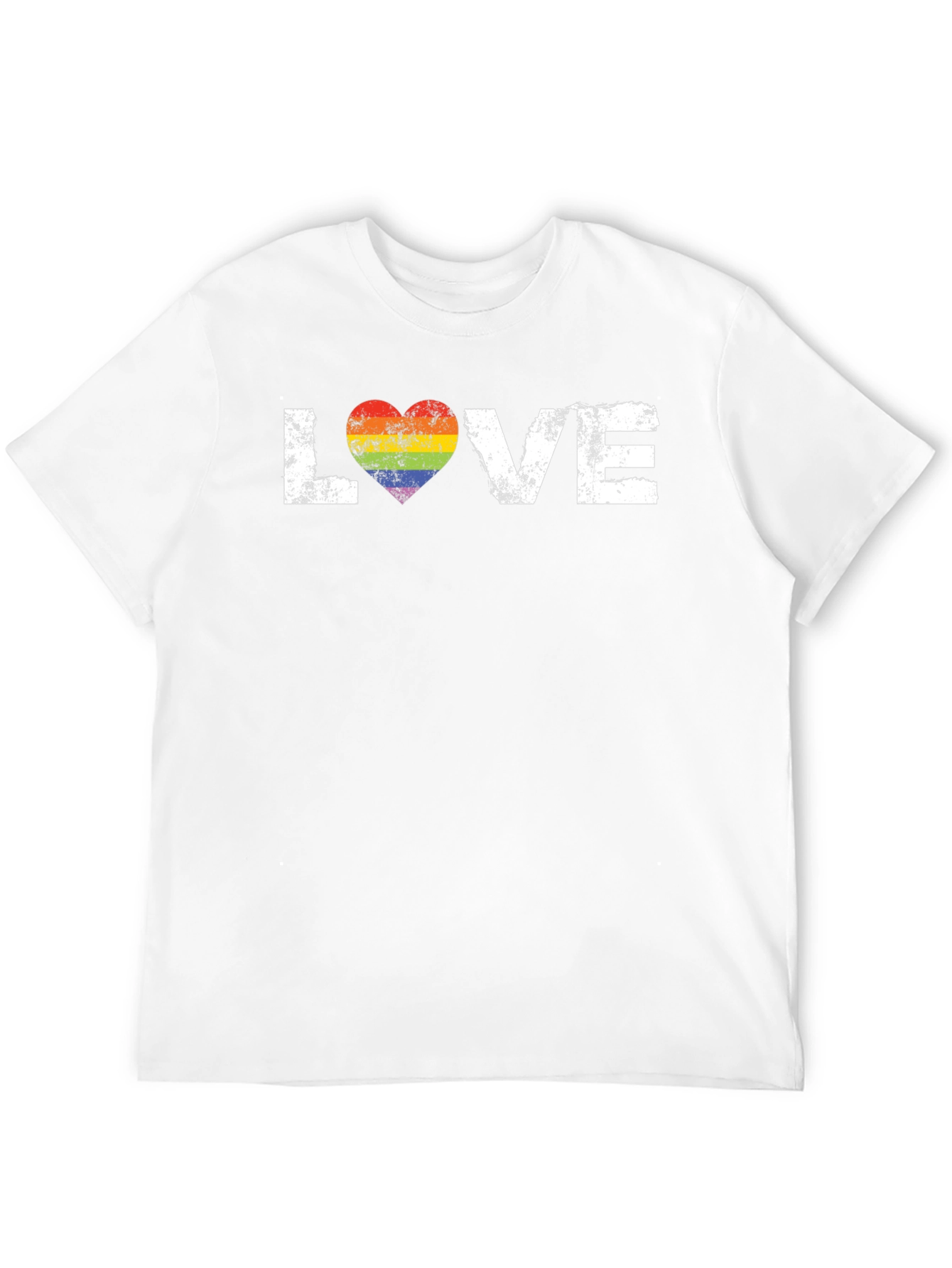 Love Rainbow Heart Graphic Tee