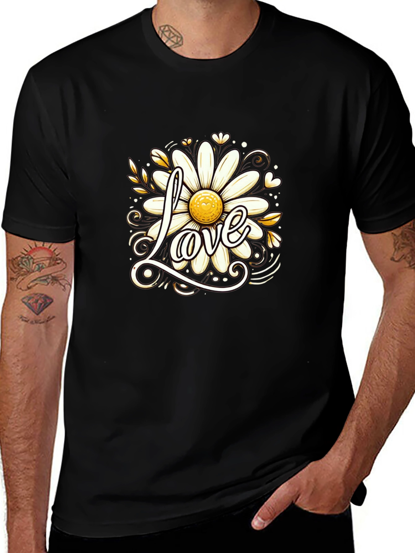 Love Daisy T-Shirt - Stylish Floral Tee
