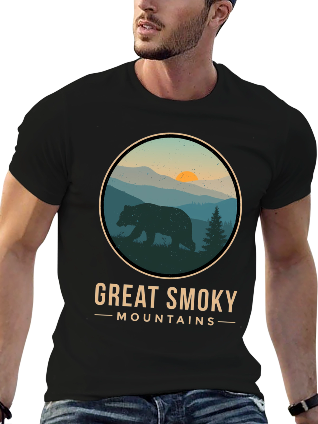 Great Smoky Mountains T-Shirt - Bear Design