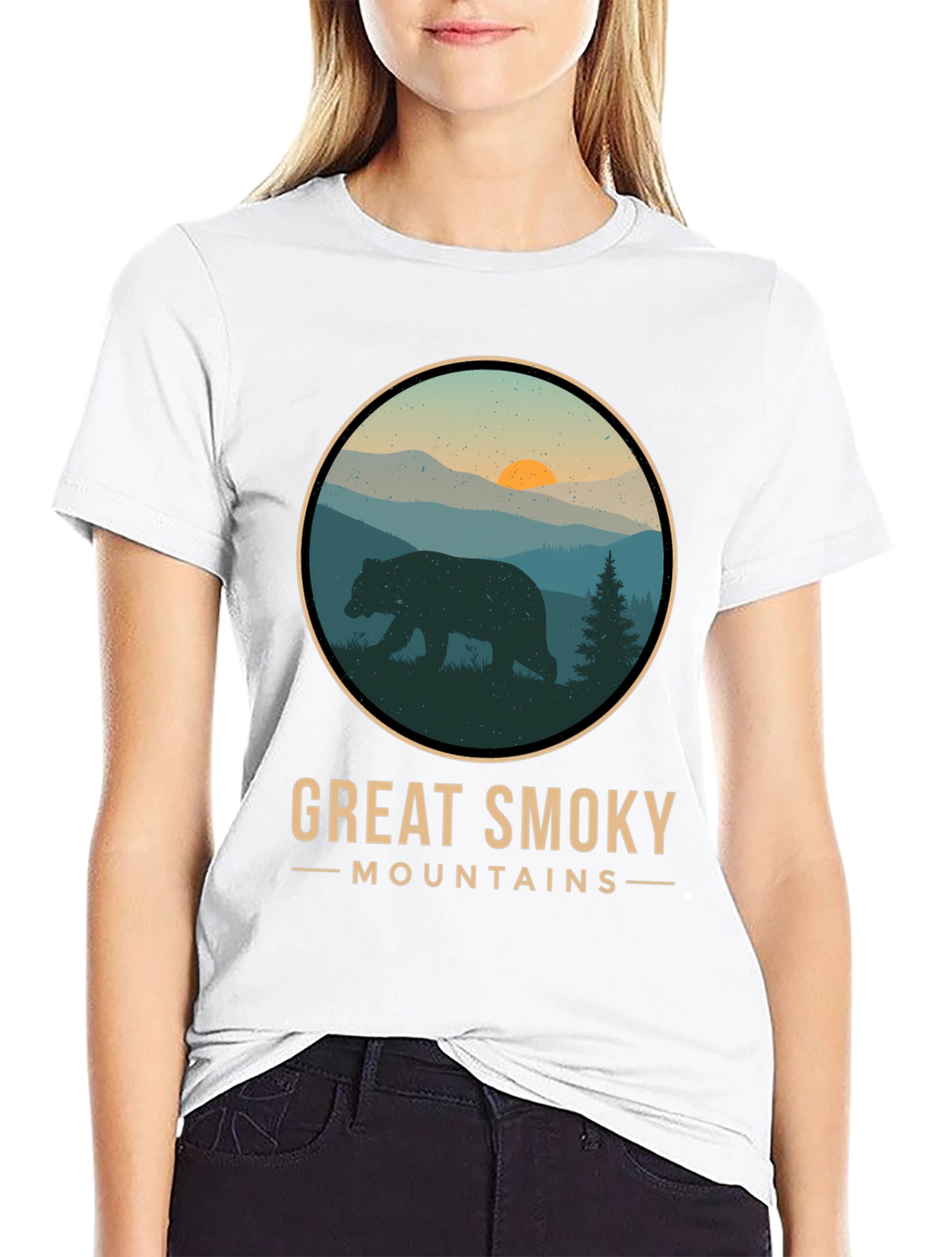Great Smoky Mountains T-Shirt - Bear Design