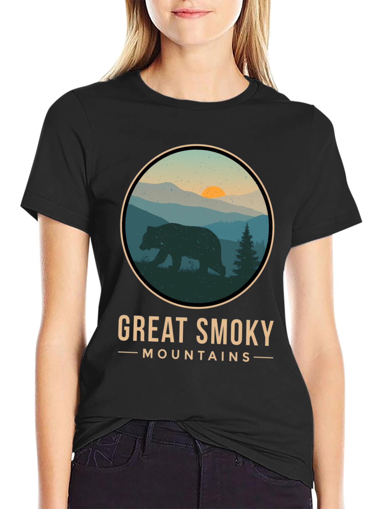 Great Smoky Mountains T-Shirt - Bear Design