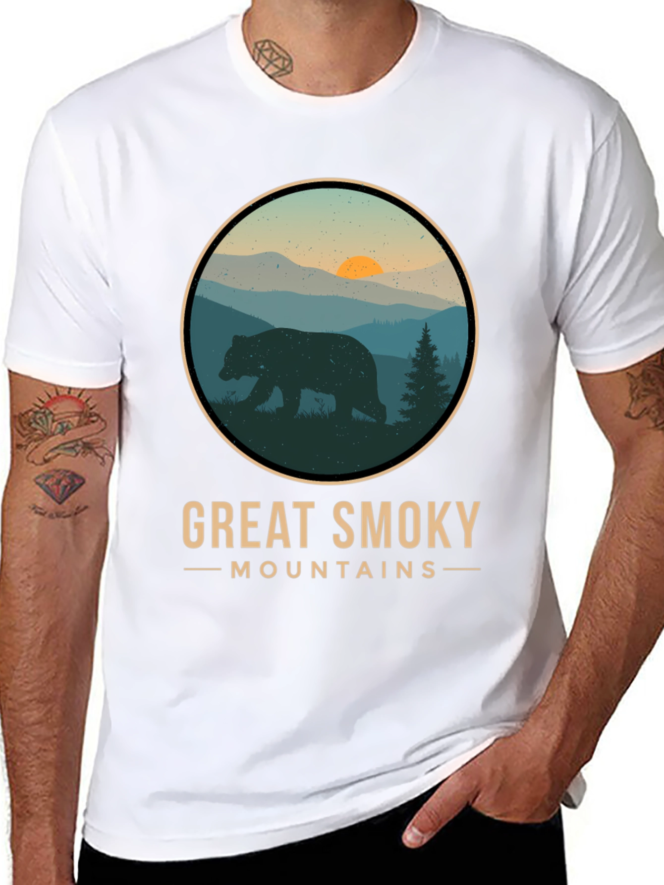 Great Smoky Mountains T-Shirt - Bear Design