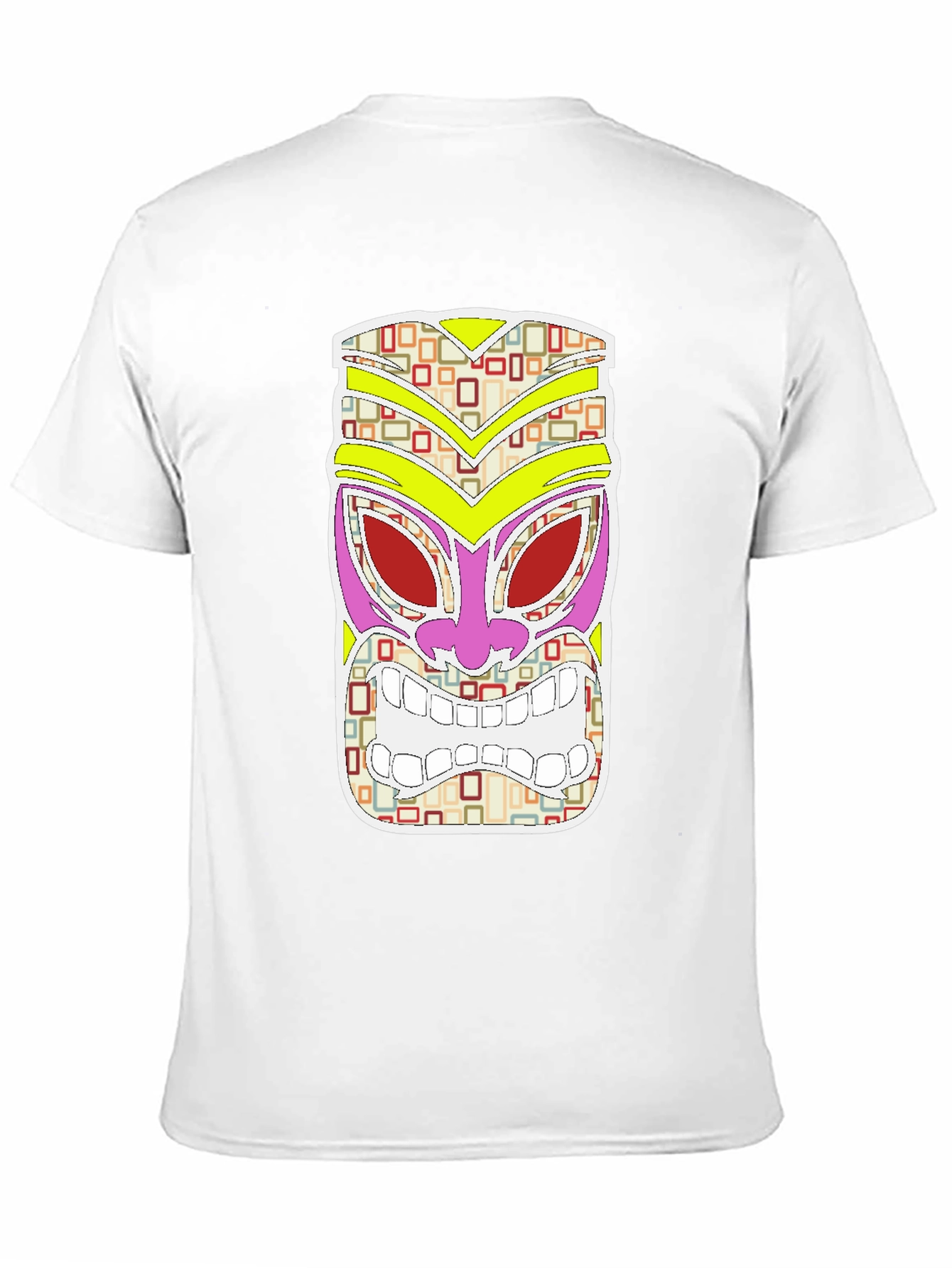 Tiki Mask Graphic Tee - Island Vibes