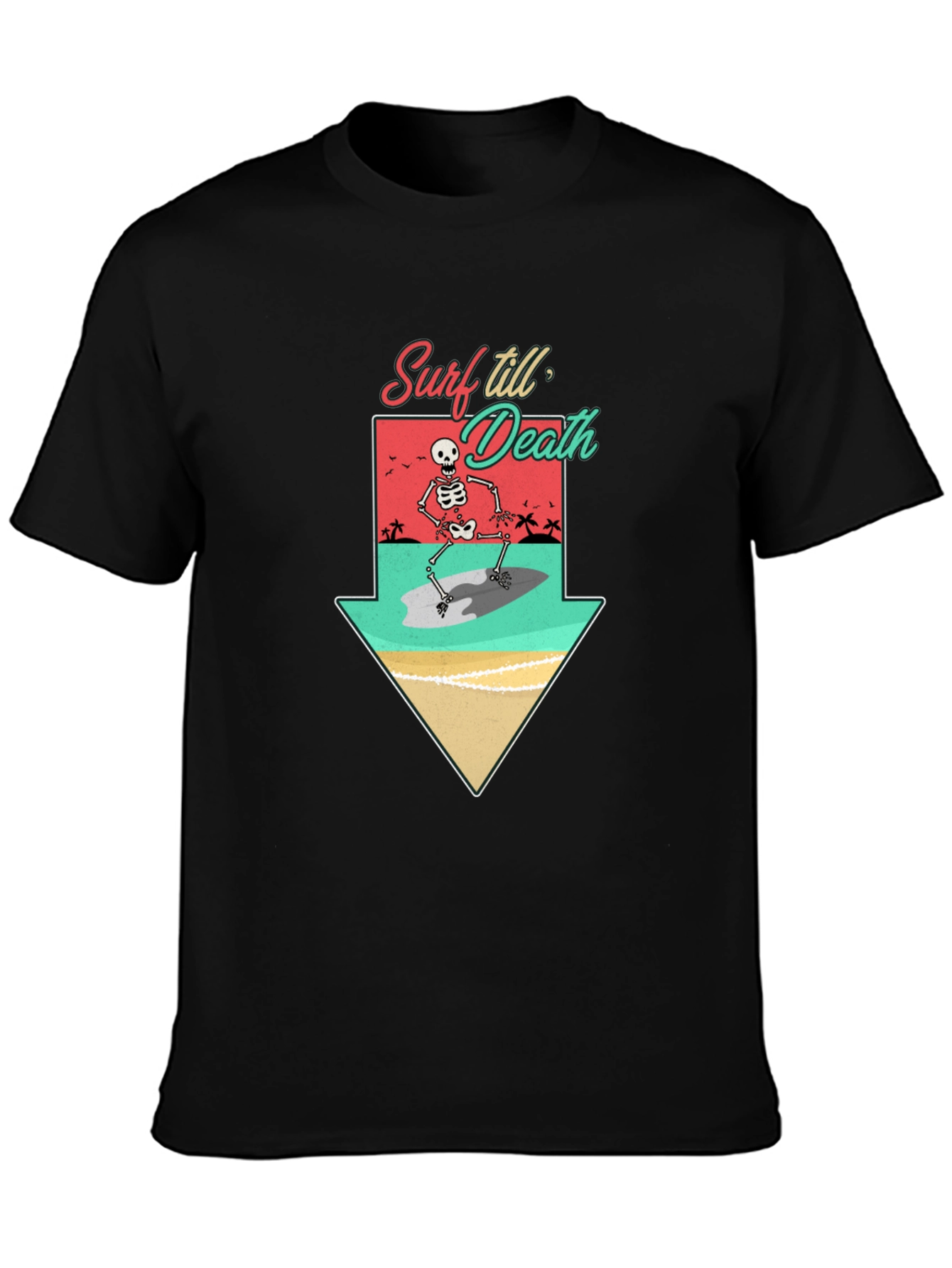 Surf Till Death Graphic T-Shirt