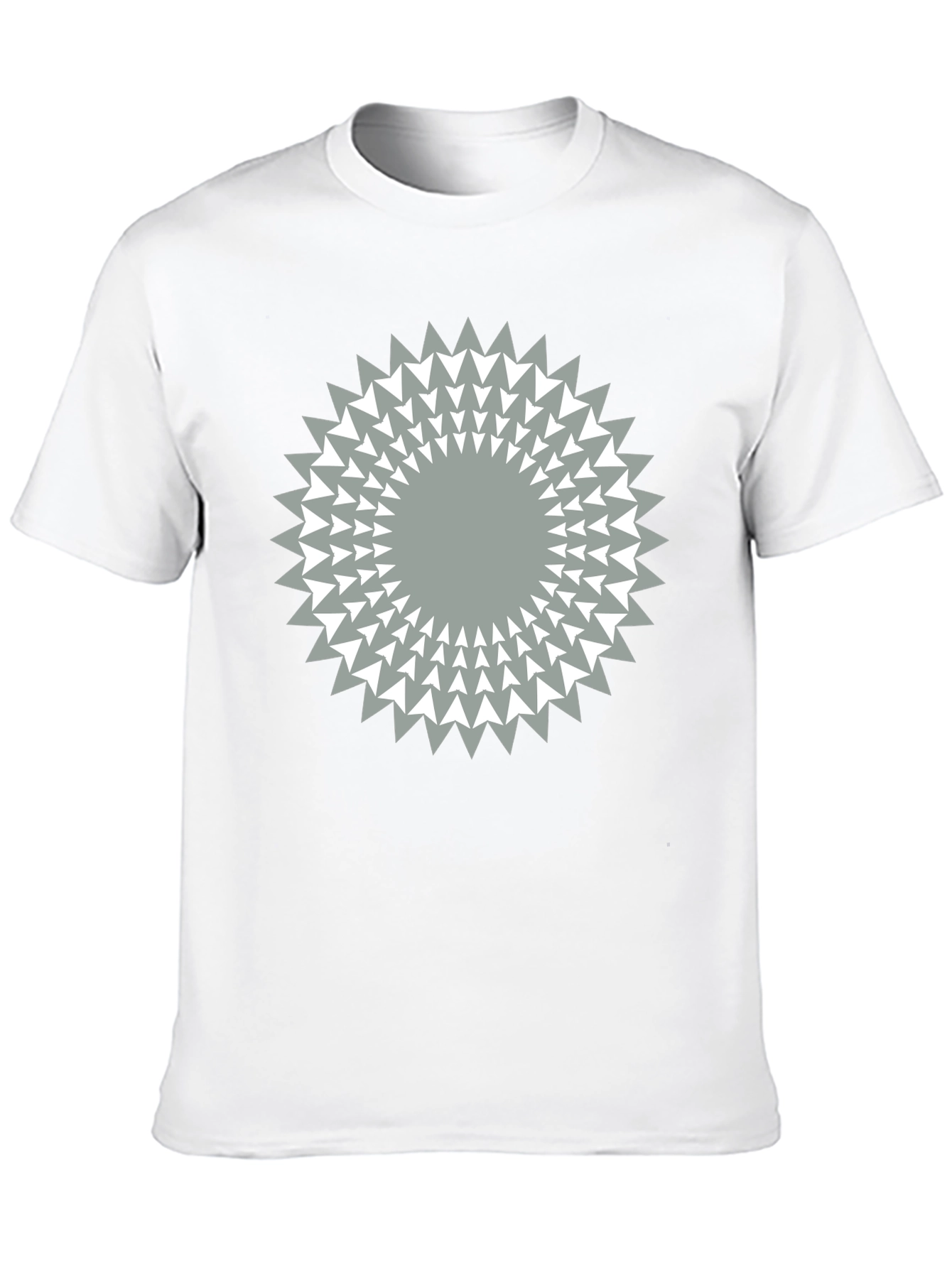 Geometric Starburst Graphic Tee - Modern Casual