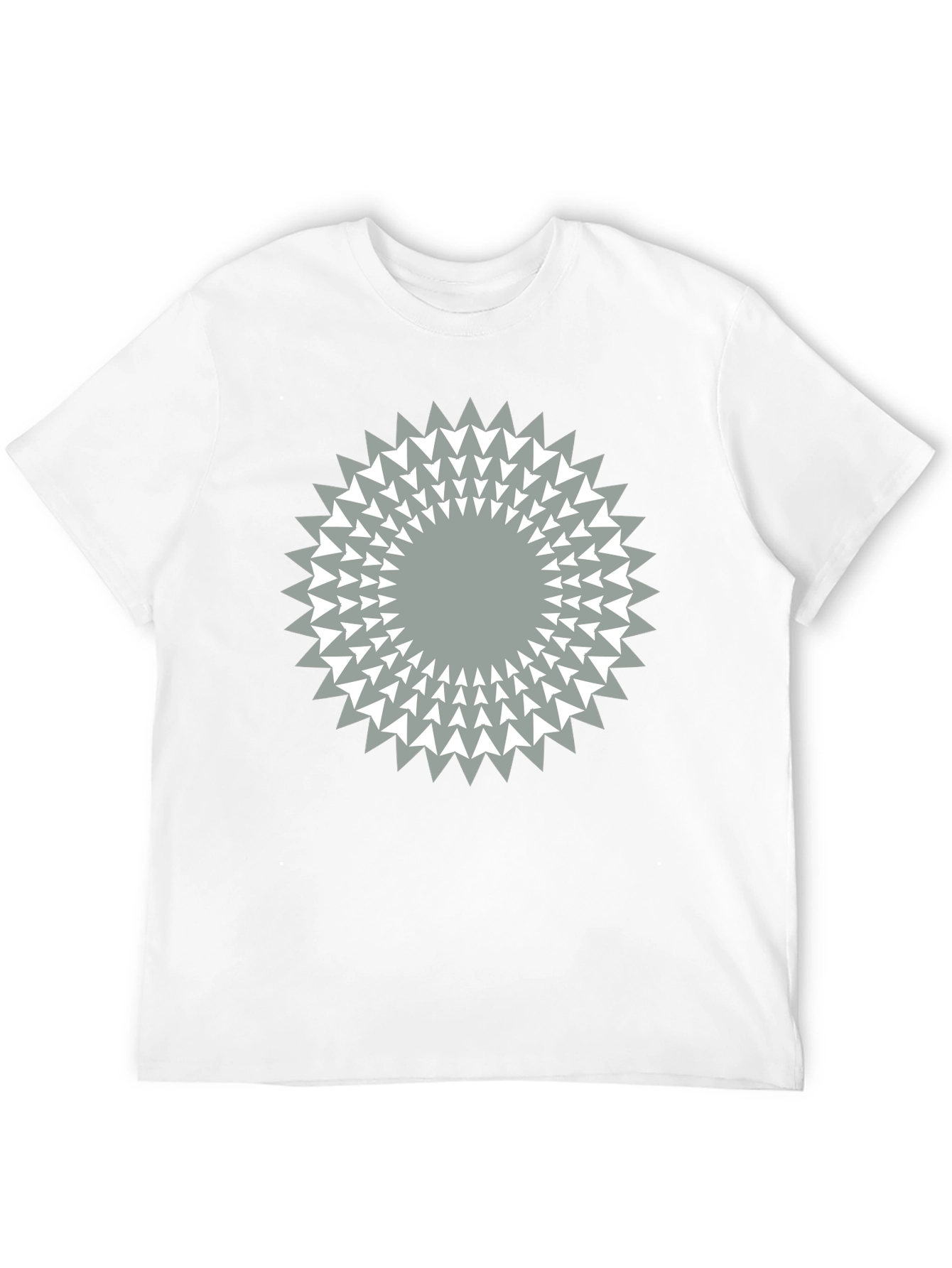 Geometric Starburst Graphic Tee - Modern Casual