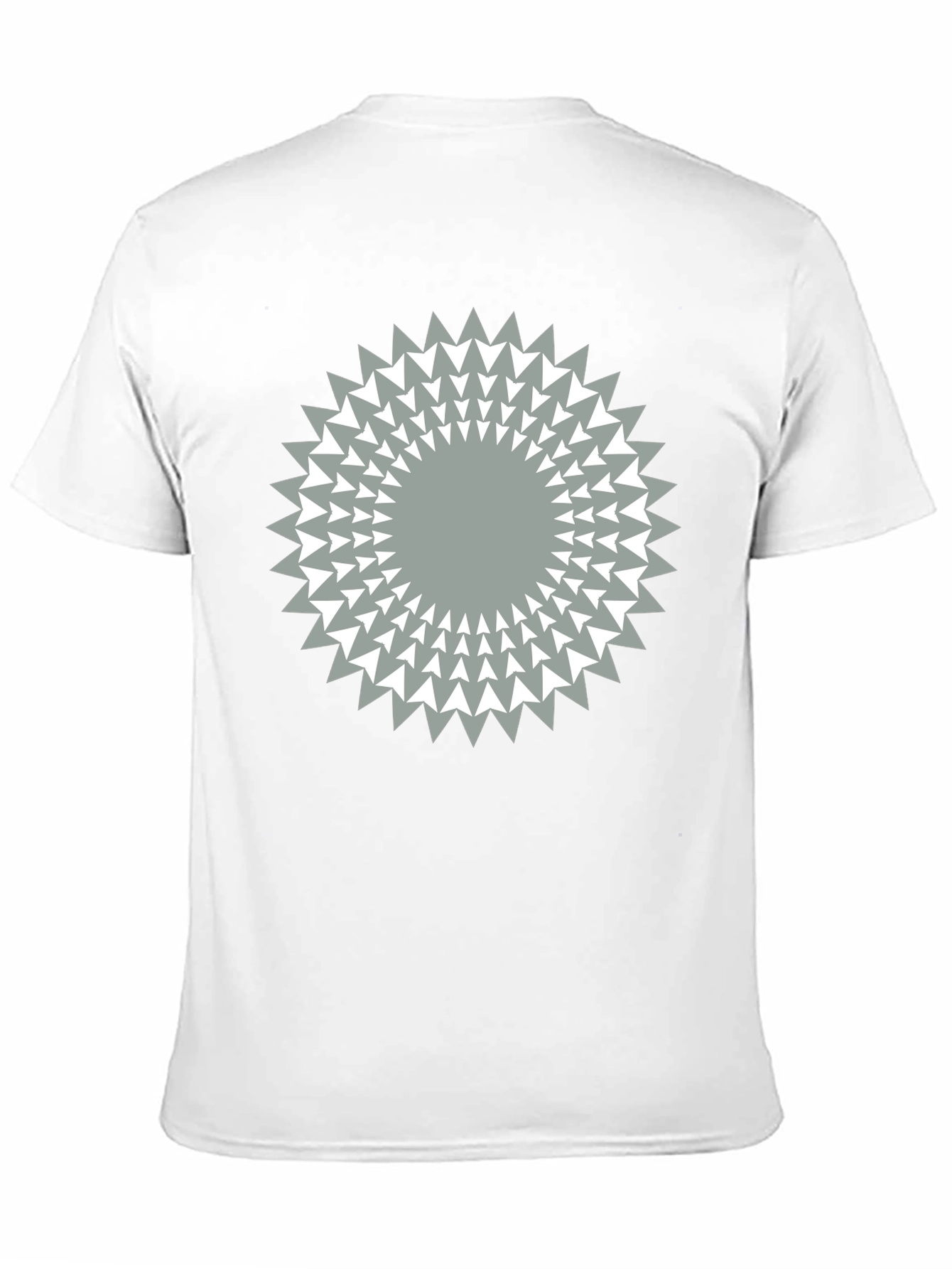 Geometric Starburst Graphic Tee - Modern Casual
