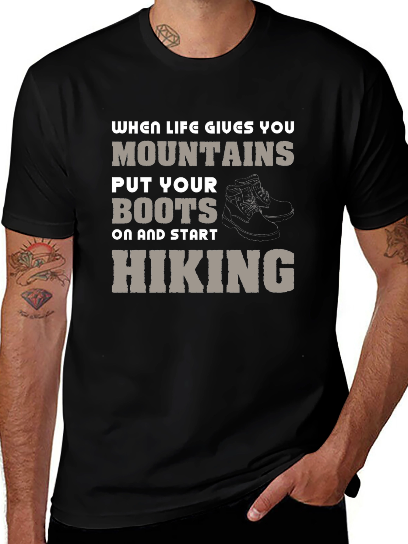 Mountain Hiking T-Shirt - When Life Gives You Mountains
