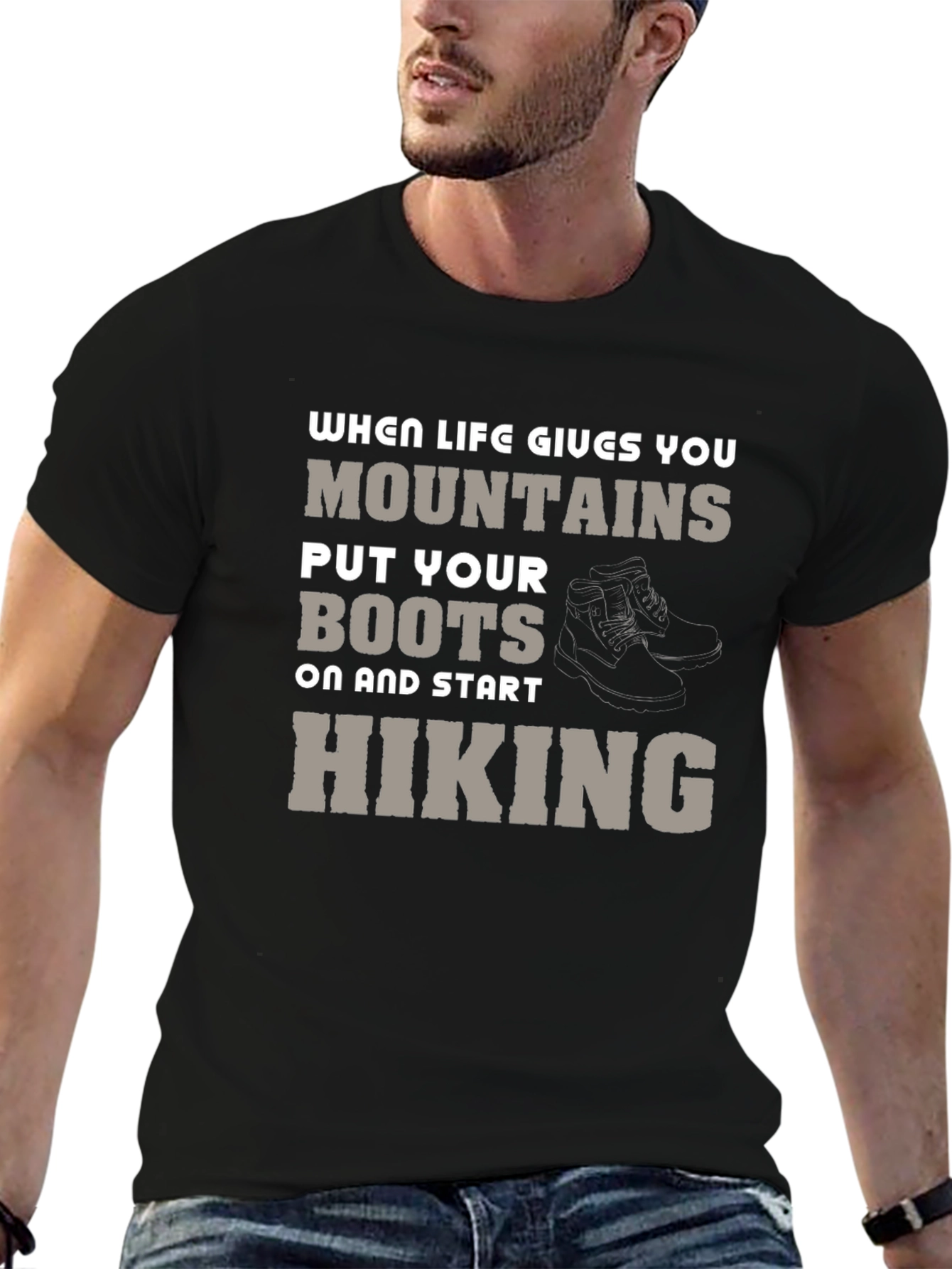 Mountain Hiking T-Shirt - When Life Gives You Mountains