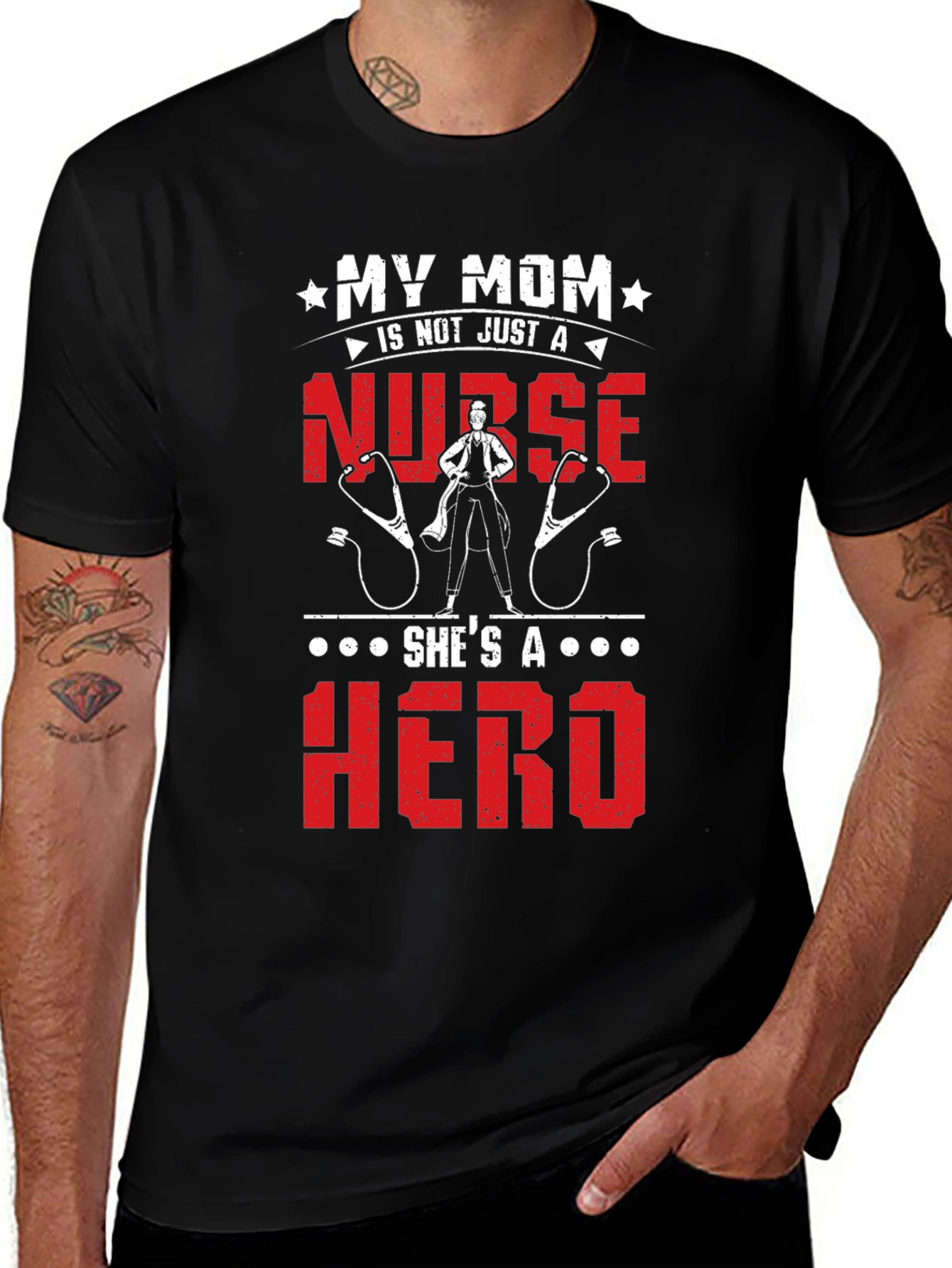 My Mom Is A Nurse Hero T-Shirt