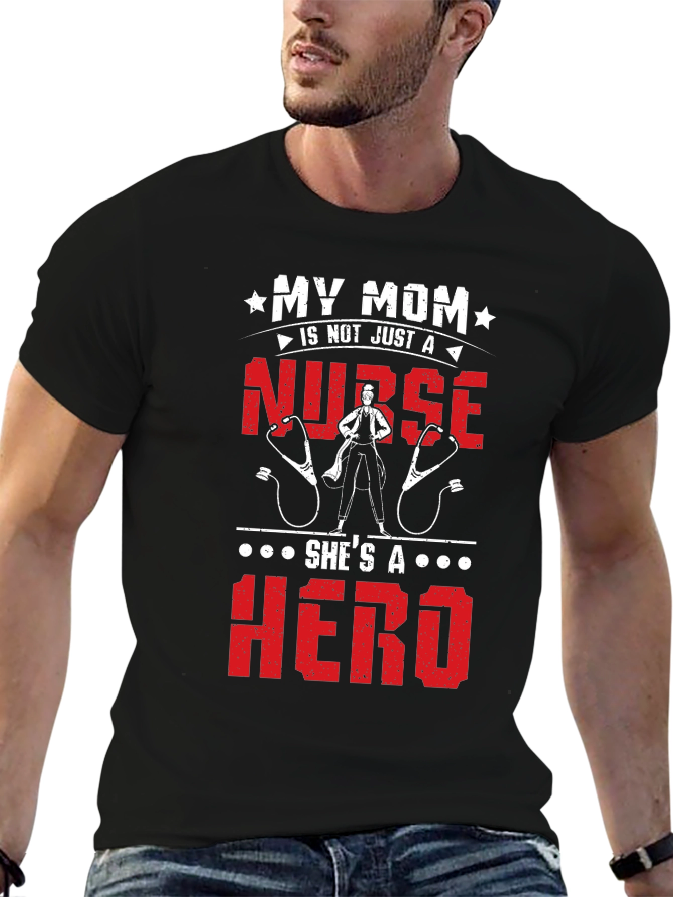 My Mom Is A Nurse Hero T-Shirt