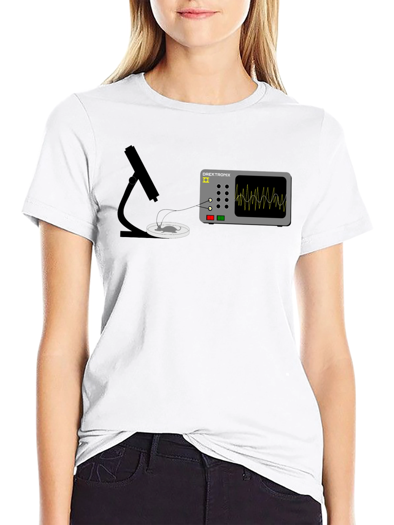 Science Lab T-Shirt - Brain Waves Monitor