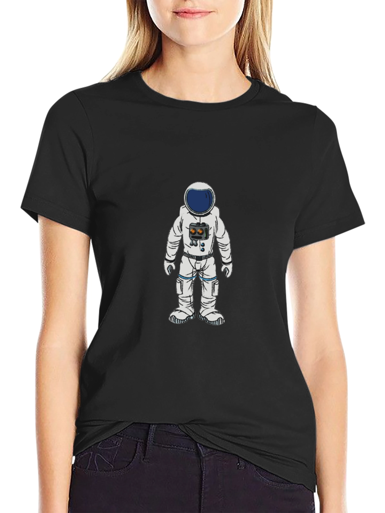 Astronaut Graphic T-Shirt - Classic Black Tee