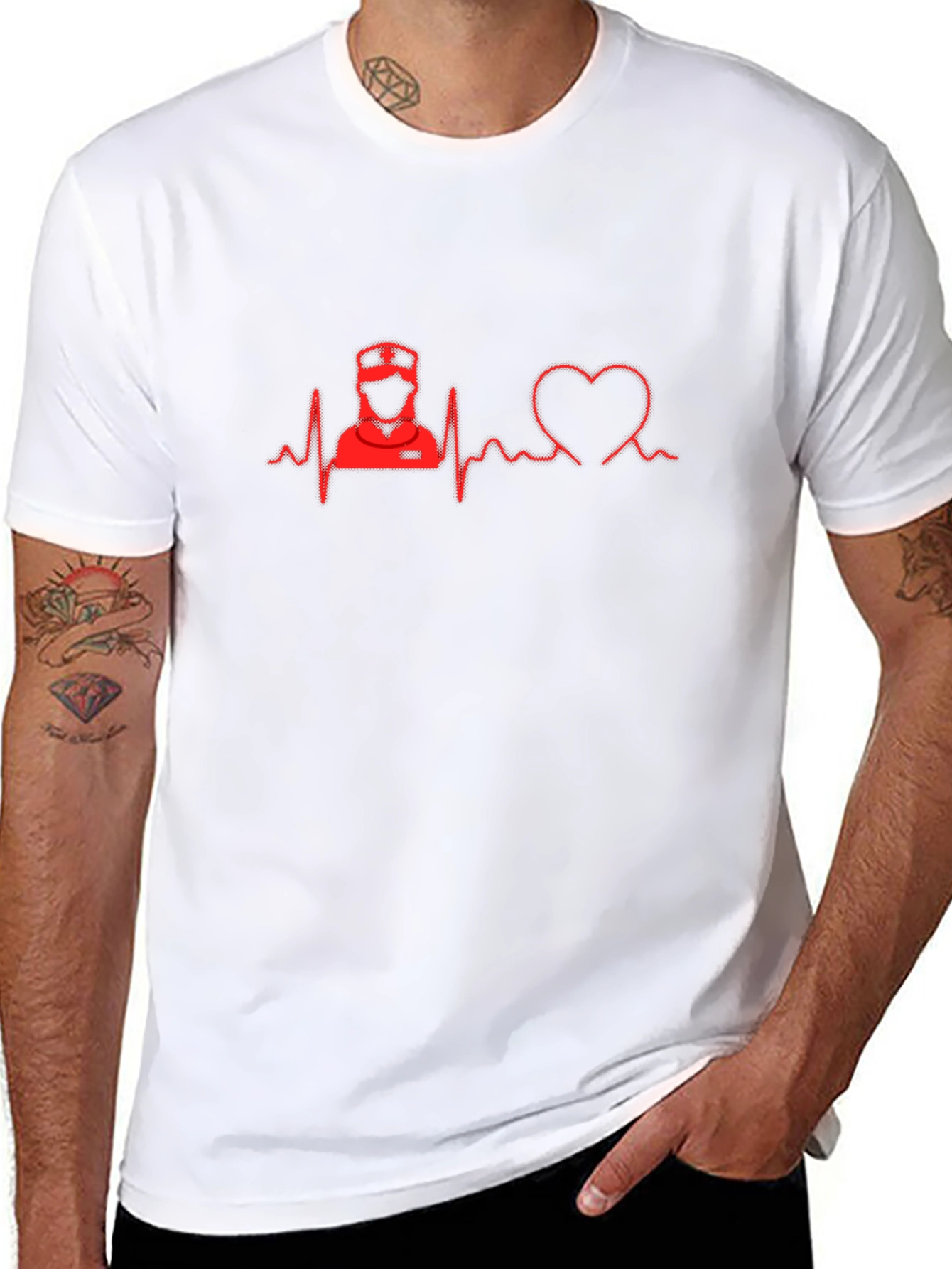 Nurse Heartbeat T-Shirt - Healthcare Love!