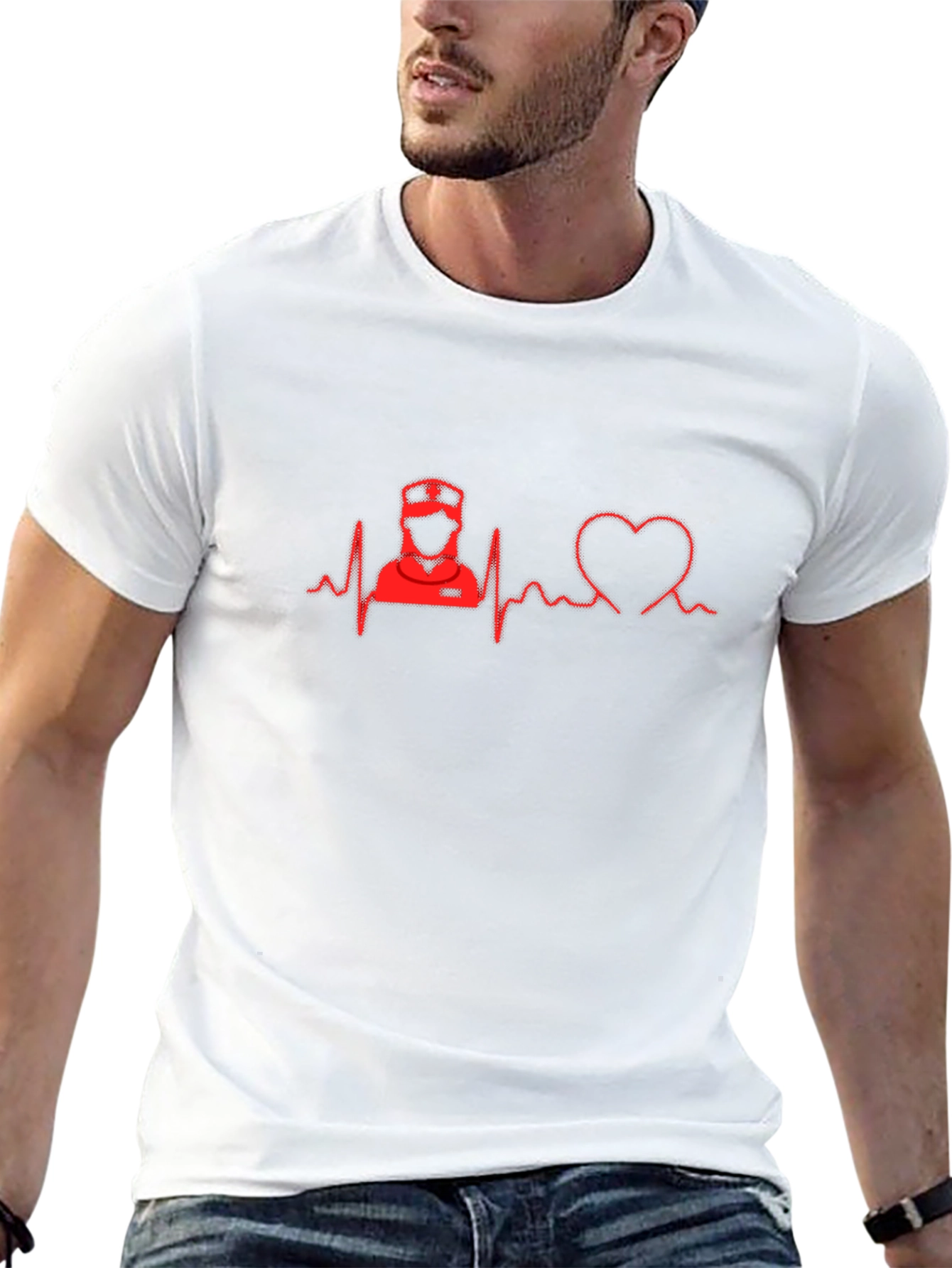 Nurse Heartbeat T-Shirt - Healthcare Love!