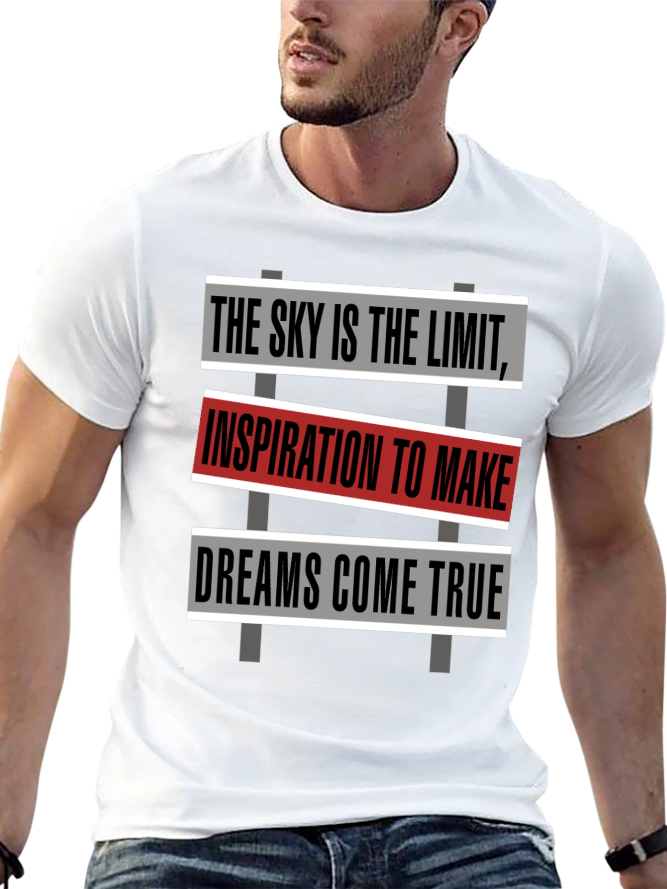 Inspirational Graphic Tee: Skys the Limit T-Shirt
