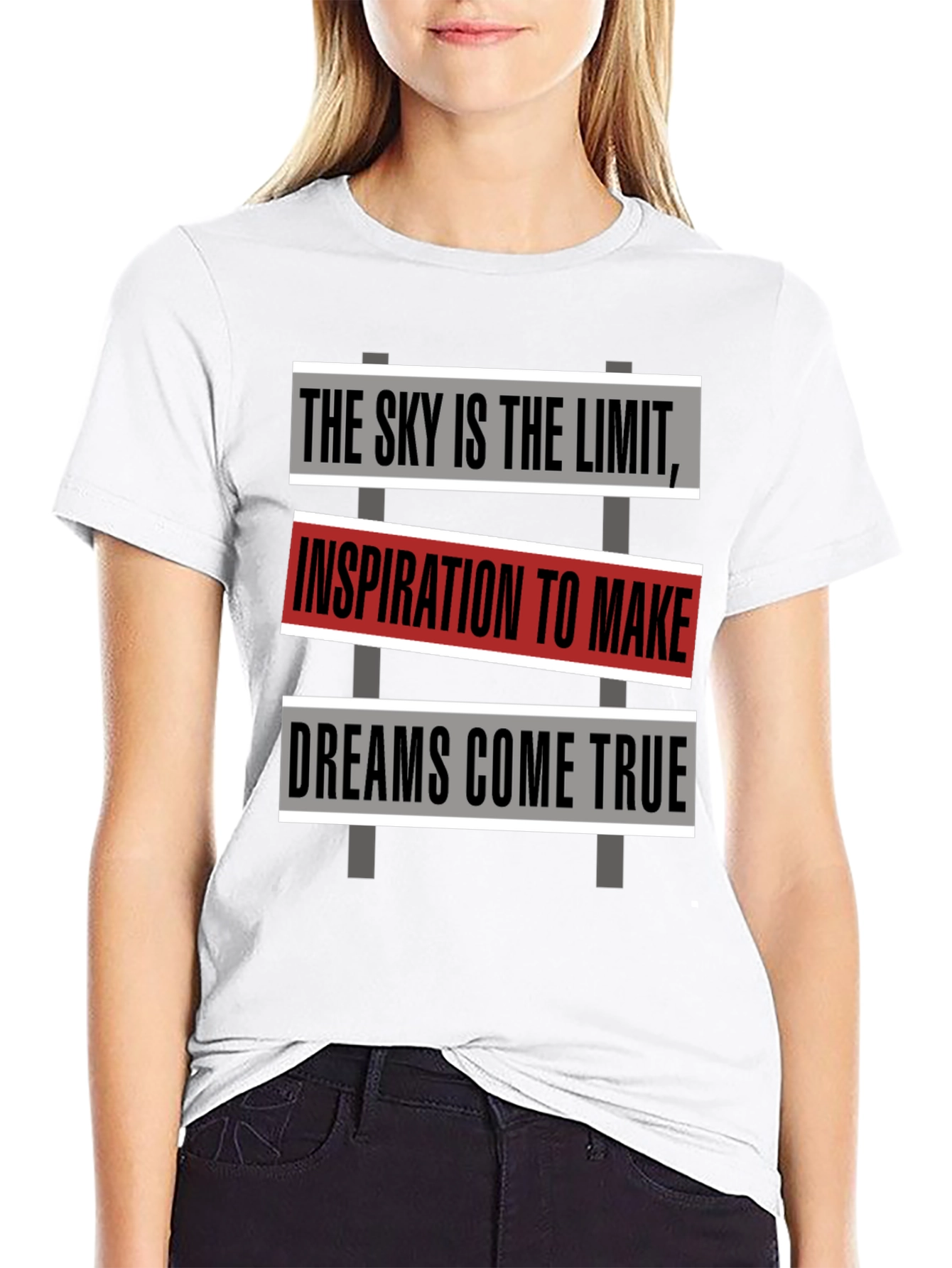 Inspirational Graphic Tee: Skys the Limit T-Shirt
