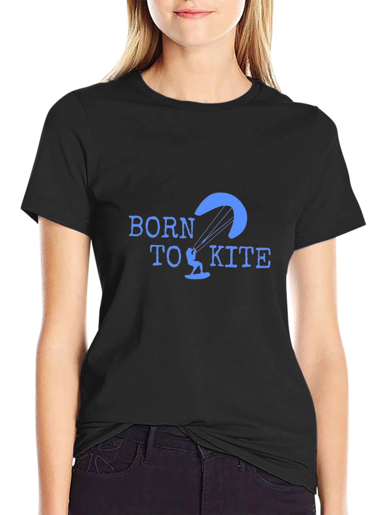 Born to Kite Black T-Shirt