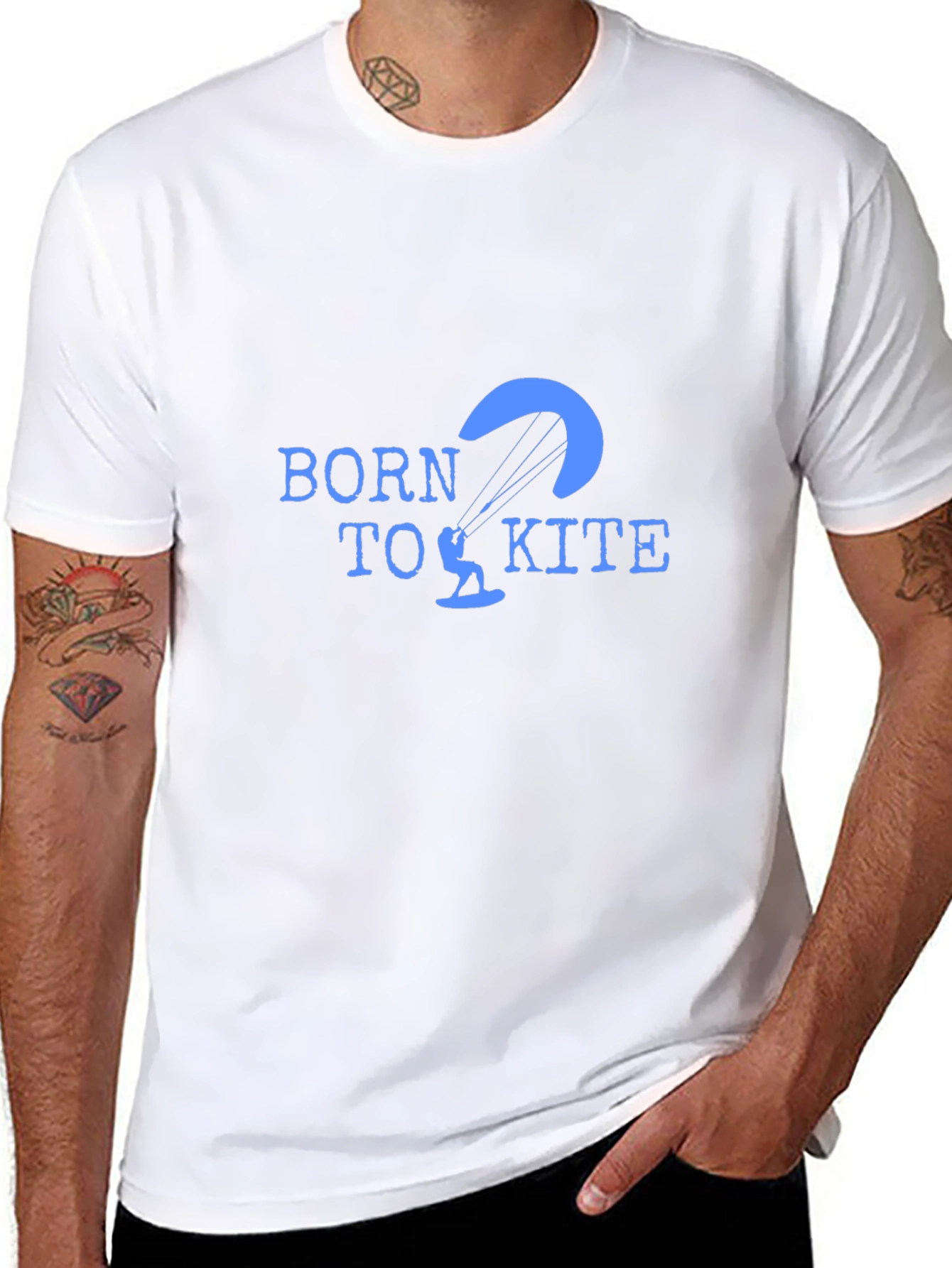 Born to Kite Black T-Shirt