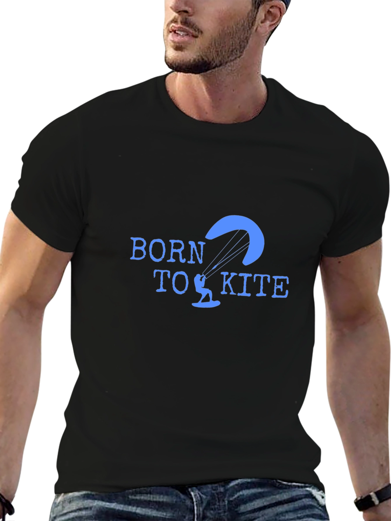 Born to Kite Black T-Shirt