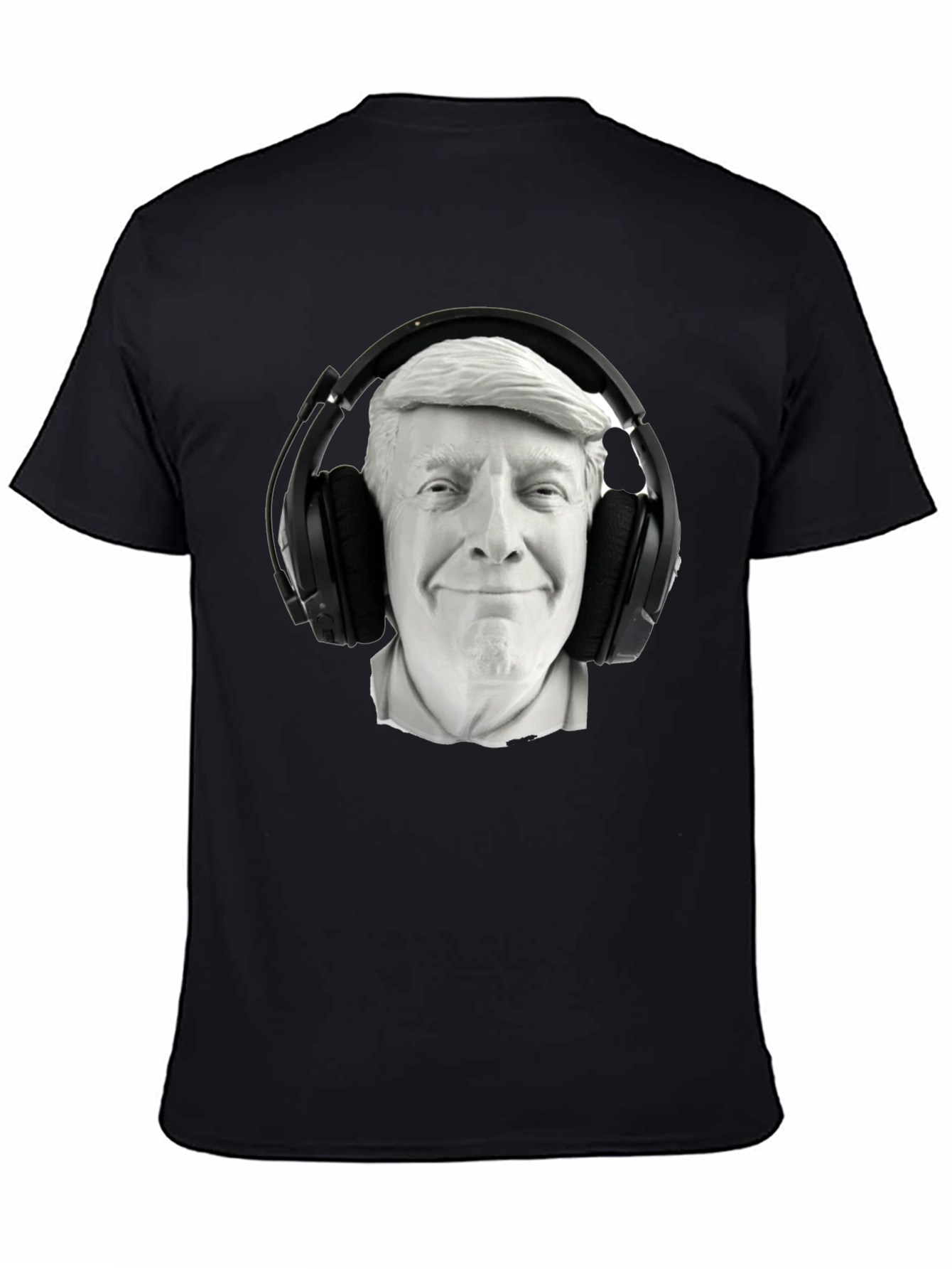 Trump DJ Graphic Tee - Black Cotton Blend