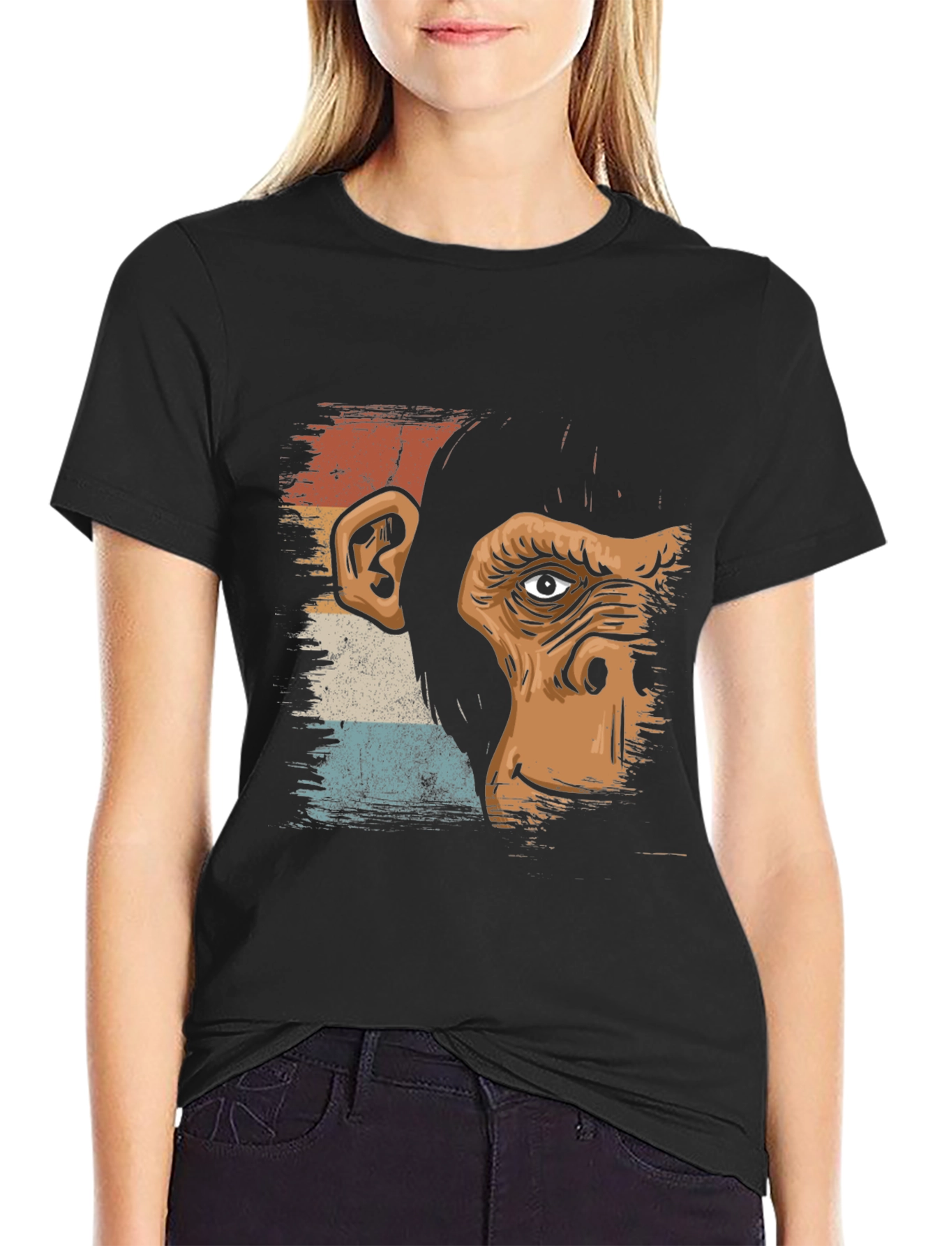 Retro Monkey Graphic T-Shirt - Unisex Cotton Tee