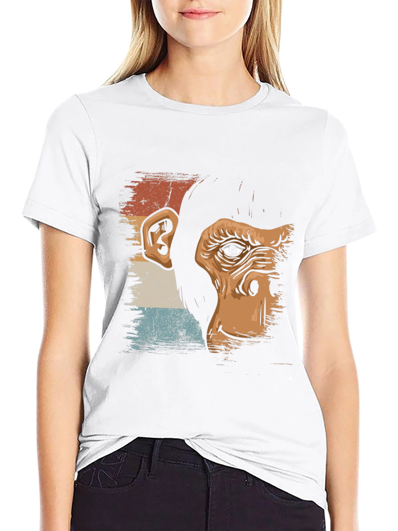 Retro Monkey Graphic T-Shirt - Unisex Cotton Tee