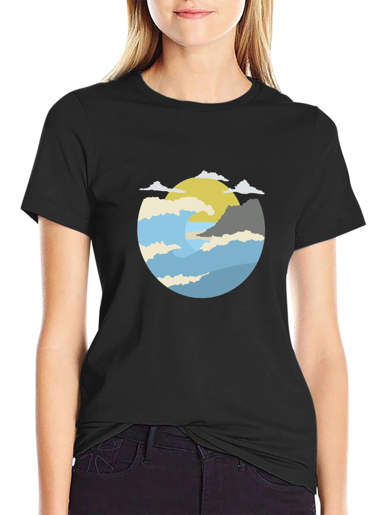Circular Horizon Graphic Tee