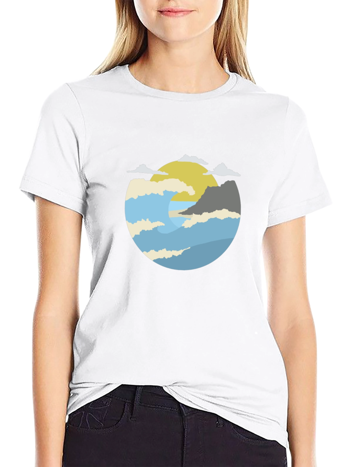 Circular Horizon Graphic Tee