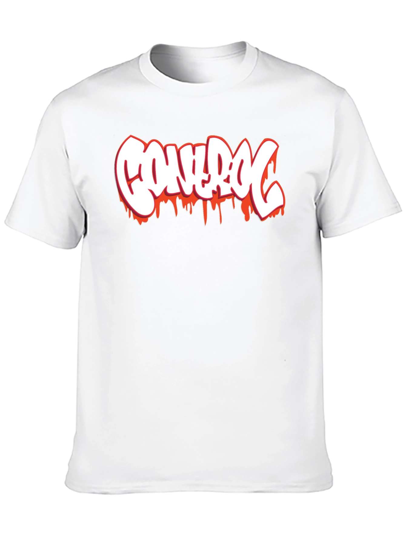 Control Graphic Print Black T-Shirt