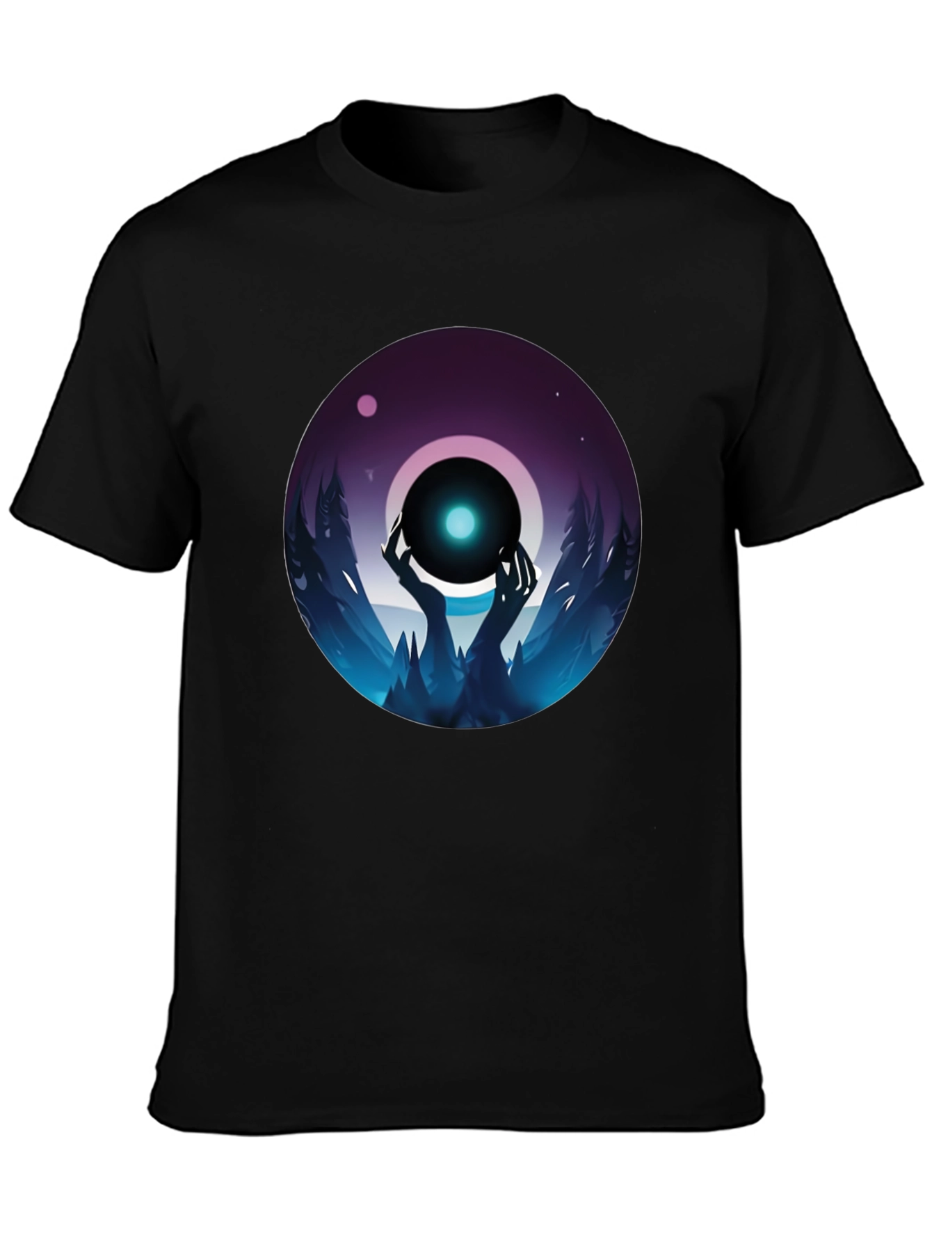 Mystic Orb Graphic Black T-Shirt
