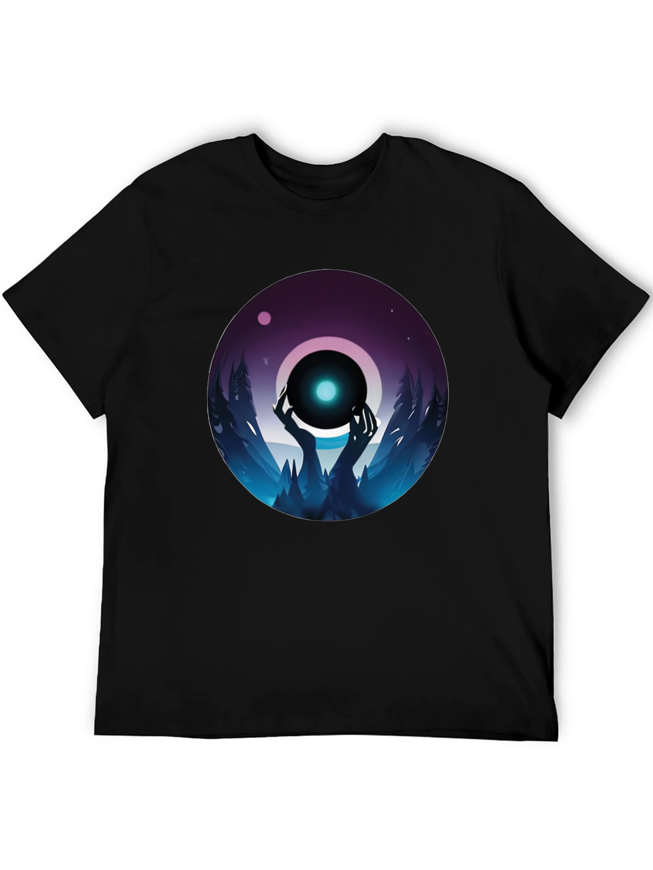 Mystic Orb Graphic Black T-Shirt